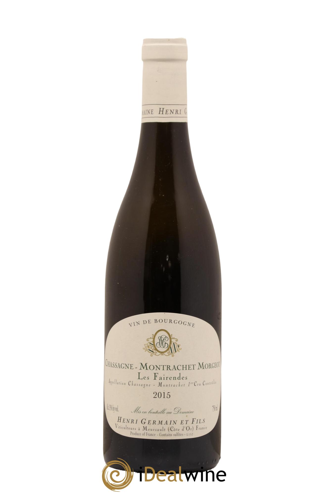 Chassagne-Montrachet 1er Cru Morgeot Les Fairendes Henri Germain 2015 - Lot de 1 bouteille - 0