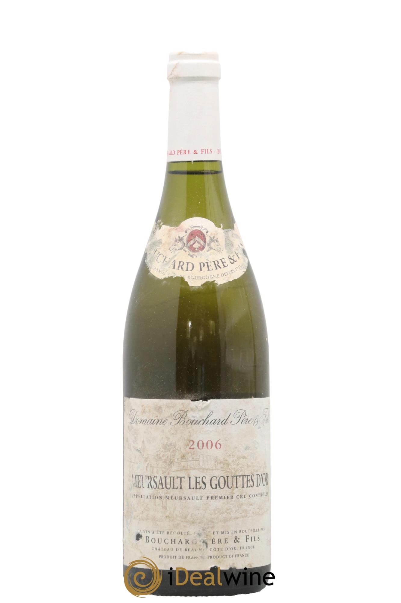Meursault 1er Cru Les Gouttes d'Or Bouchard Père & Fils 2006 - Lot de 1 bouteille - 0