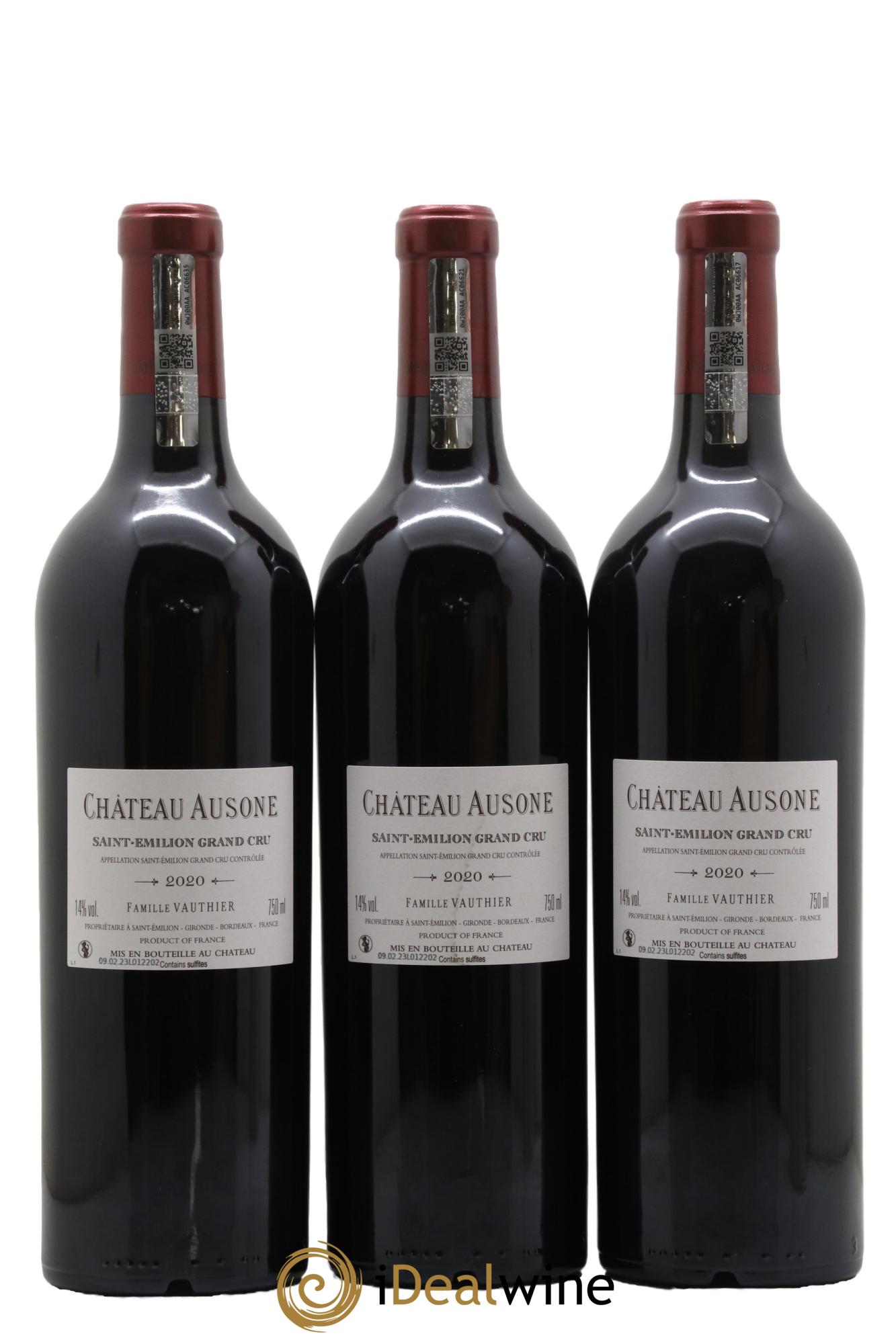 Château Ausone 1er Grand Cru Classé A 2020 - Posten von 3 Flaschen - 1