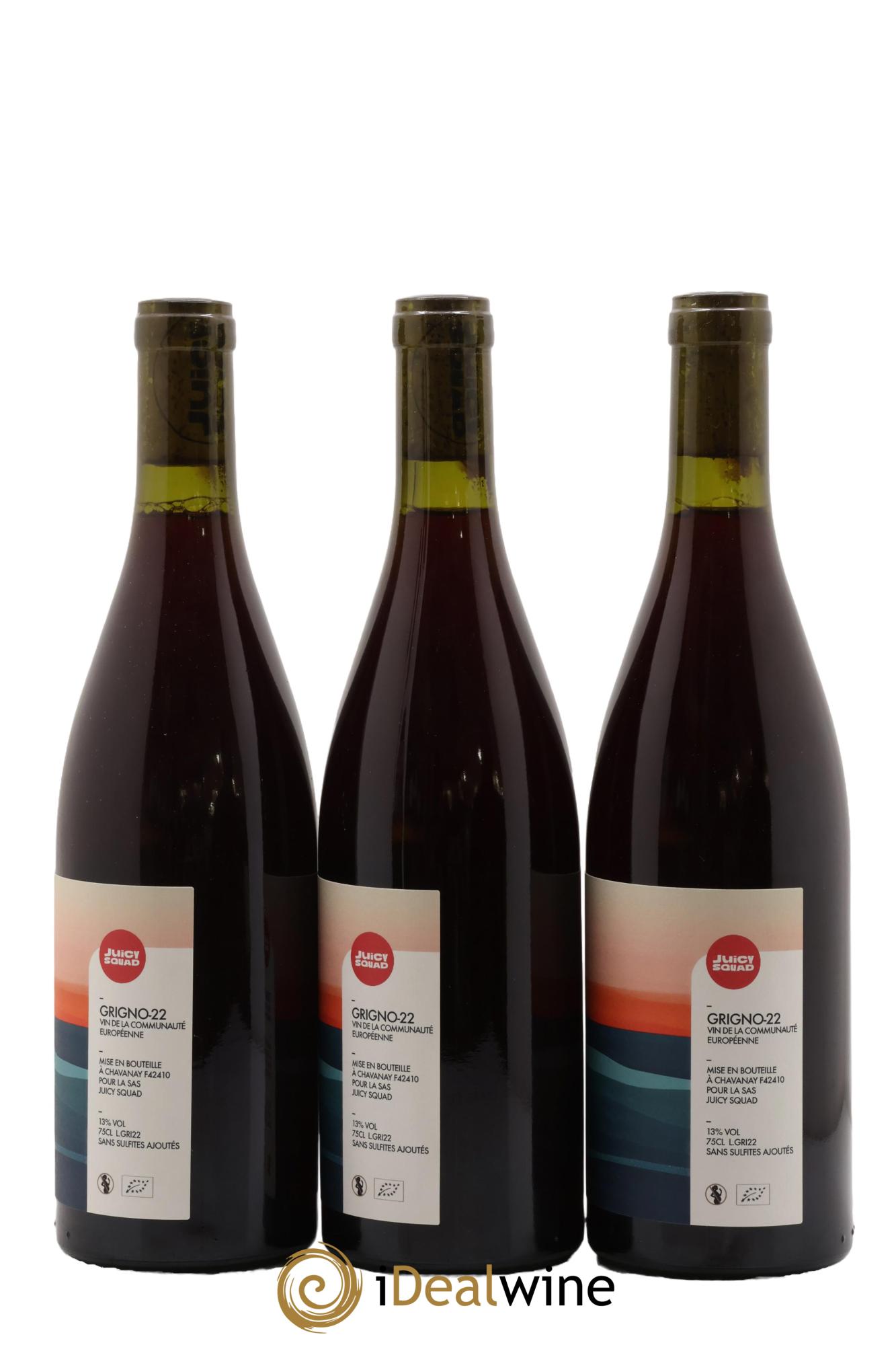 Vin de France Grigno Juicy Squad Thibaud Capellaro 2022 - Lot de 3 bouteilles - 1