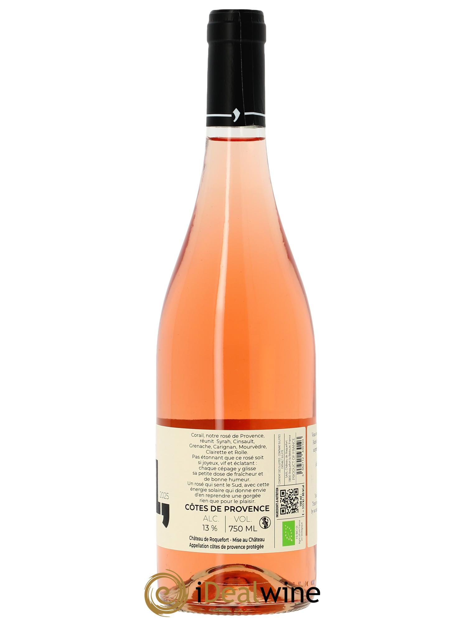Côtes de Provence Corail Château de Roquefort  2025 - Lot of 1 bottle - 1