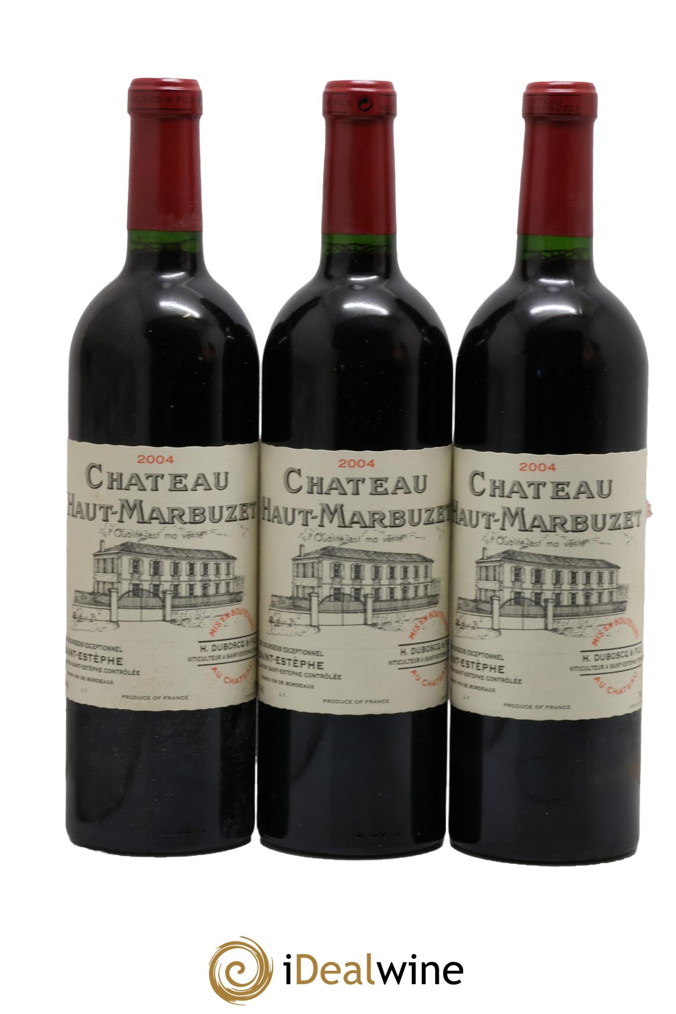 Château Haut Marbuzet 2004 - Lot of 3 bottles - 0
