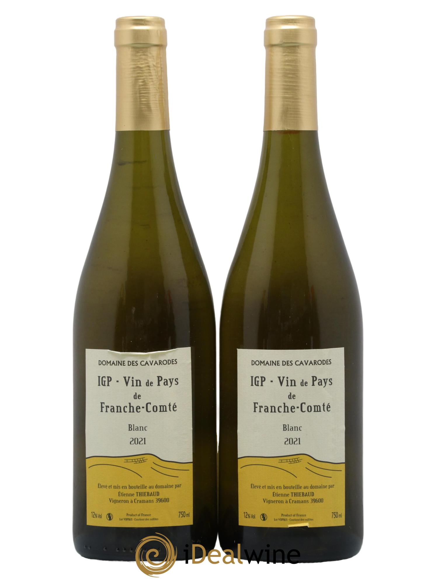 Franche-Comté Cavarodes (Domaine des) - Etienne Thiébaud 2021 - Lot de 2 bouteilles - 0