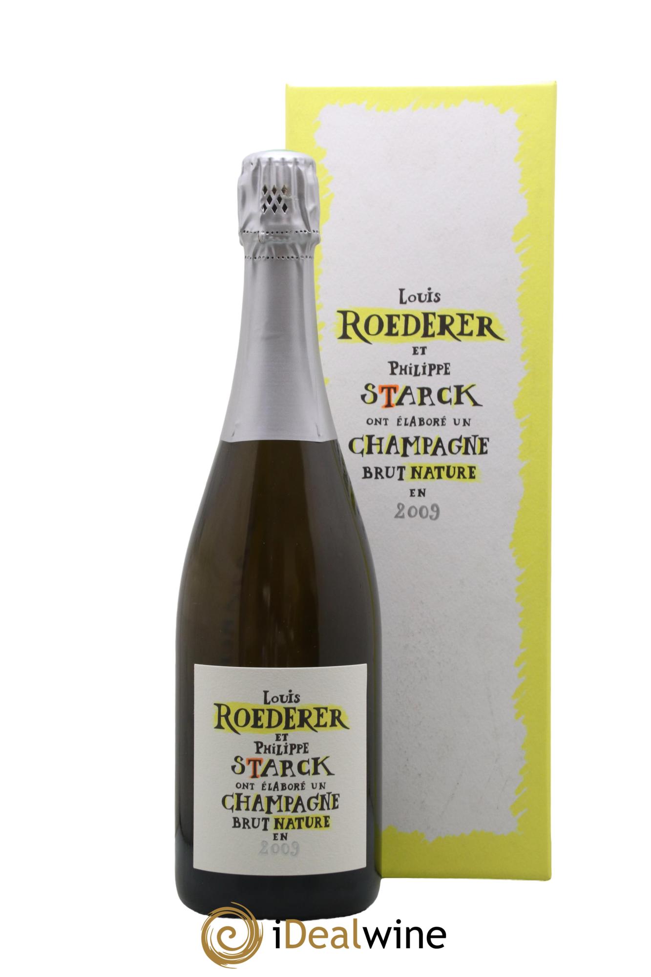 Edition limitée Starck Brut Nature Louis Roederer 2009 - Lot of 1 bottle - 0