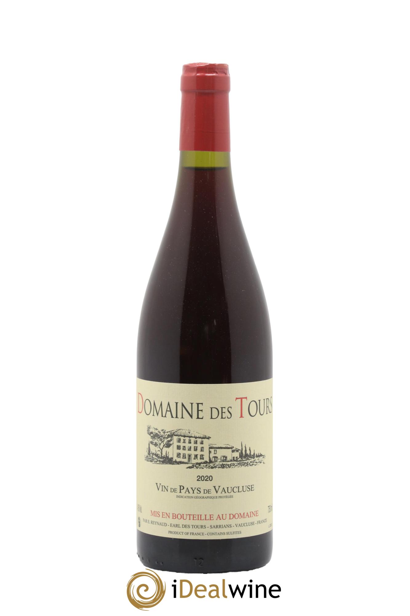 Vaucluse (Vin de Pays de Vaucluse) Domaine des Tours Emmanuel Reynaud 2020 - Lot de 1 bouteille - 0