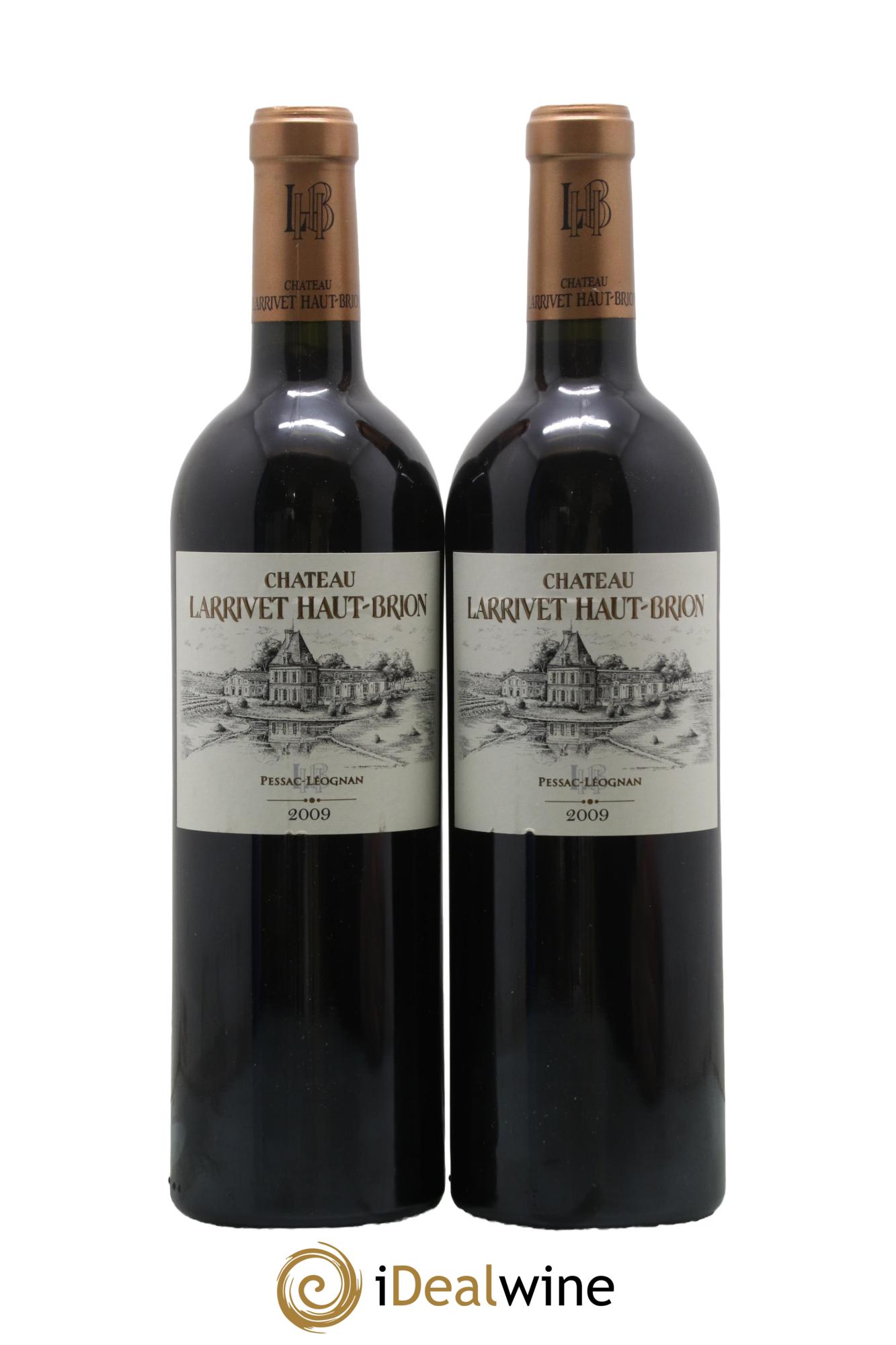 Château Larrivet Haut-Brion 2009 - Lot of 2 bottles - 0