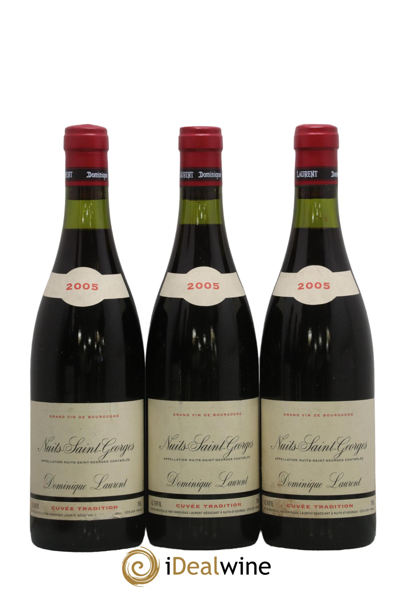 Nuits-Saint-Georges Dominique Laurent Tradition 2005 - Lot de 3 bouteilles - 0