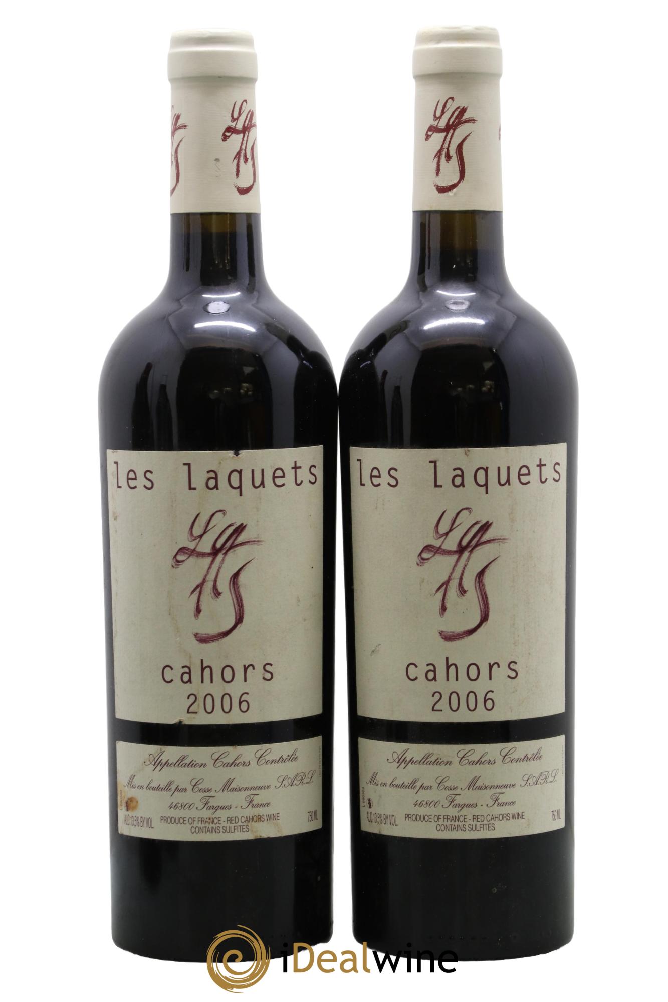 Cahors Les Laquets Cosse-Maisonneuve (Domaine) 2006 - Lote de 2 botellas - 0