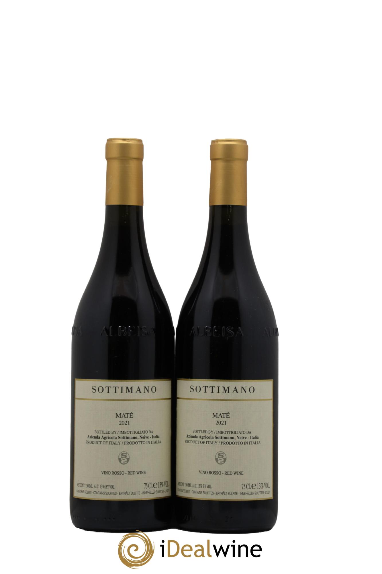 Piémont Maté Sottimano 2021 - Lot de 2 bouteilles - 0