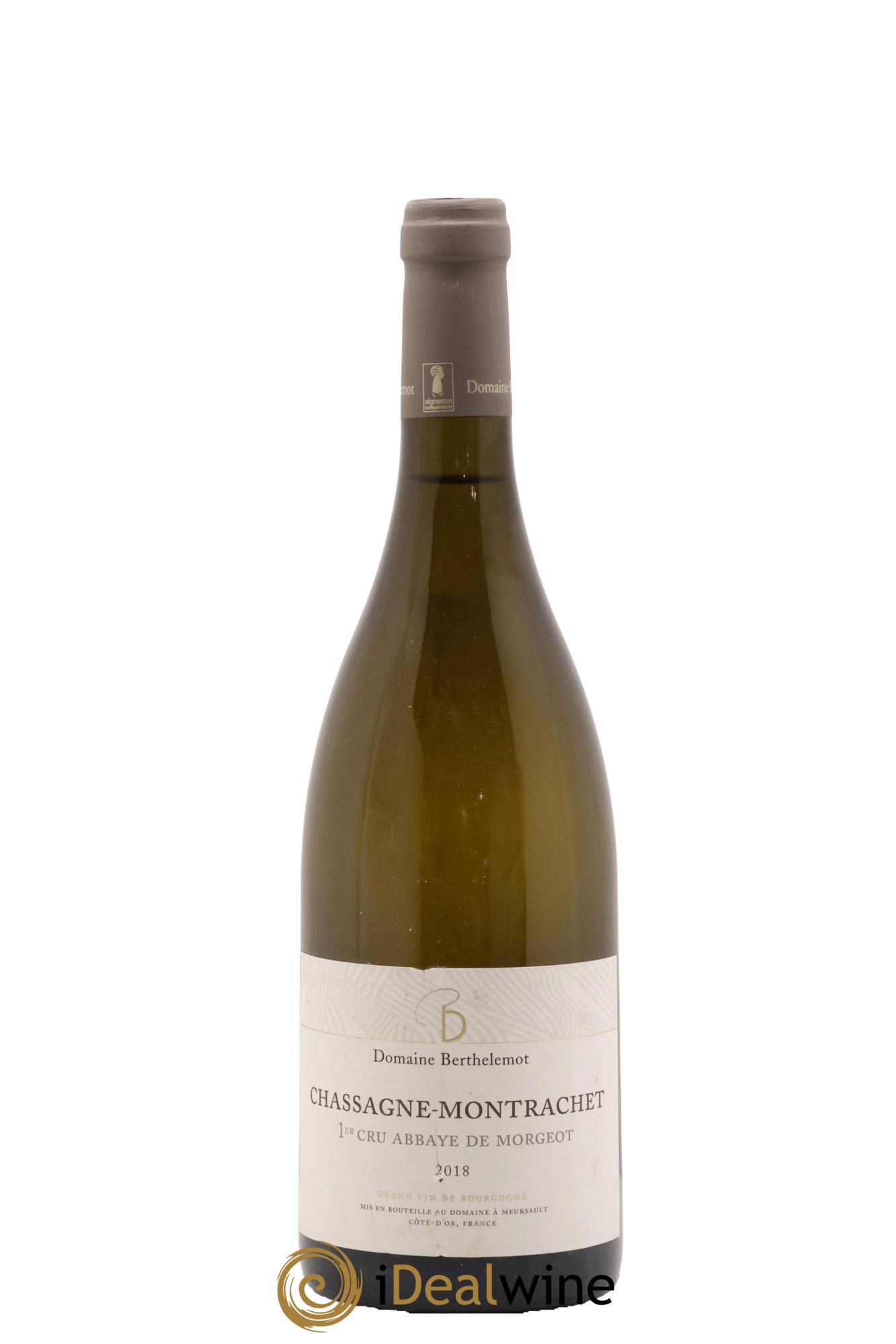 Chassagne-Montrachet 1er Cru Abbaye de Morgeot Berthelemot 2018 - Lot of 1 bottle - 0
