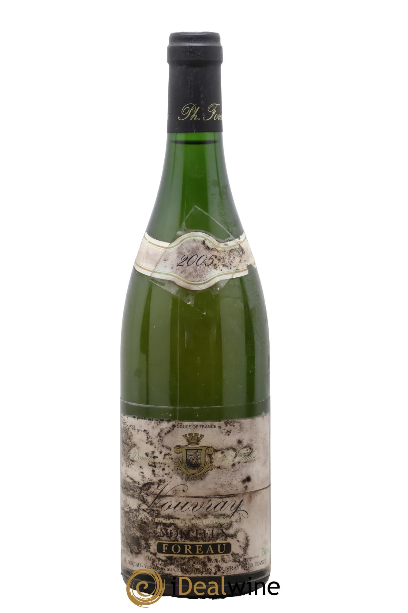 Vouvray Moelleux Clos Naudin - Vincent Foreau 2005 - Lot de 1 bouteille - 0