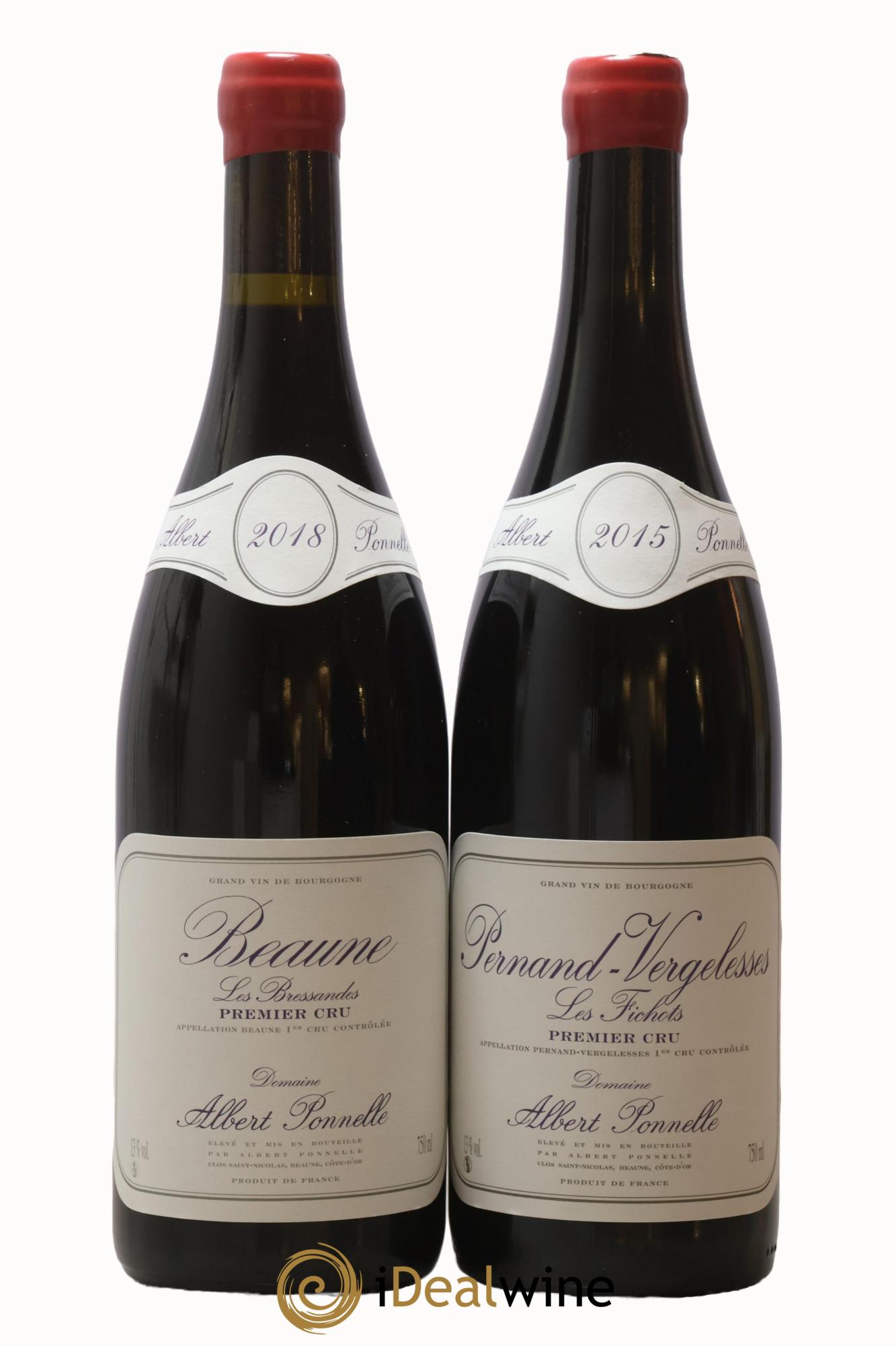 Coffret 2 bouteilles Albert Ponnelle Albert Ponnelle Beaune Premier Cru Les Bressandes 2018, Pernand Vergelesses Premier Cru Les Fichots 2015 - Lot of 2 bottles - 1