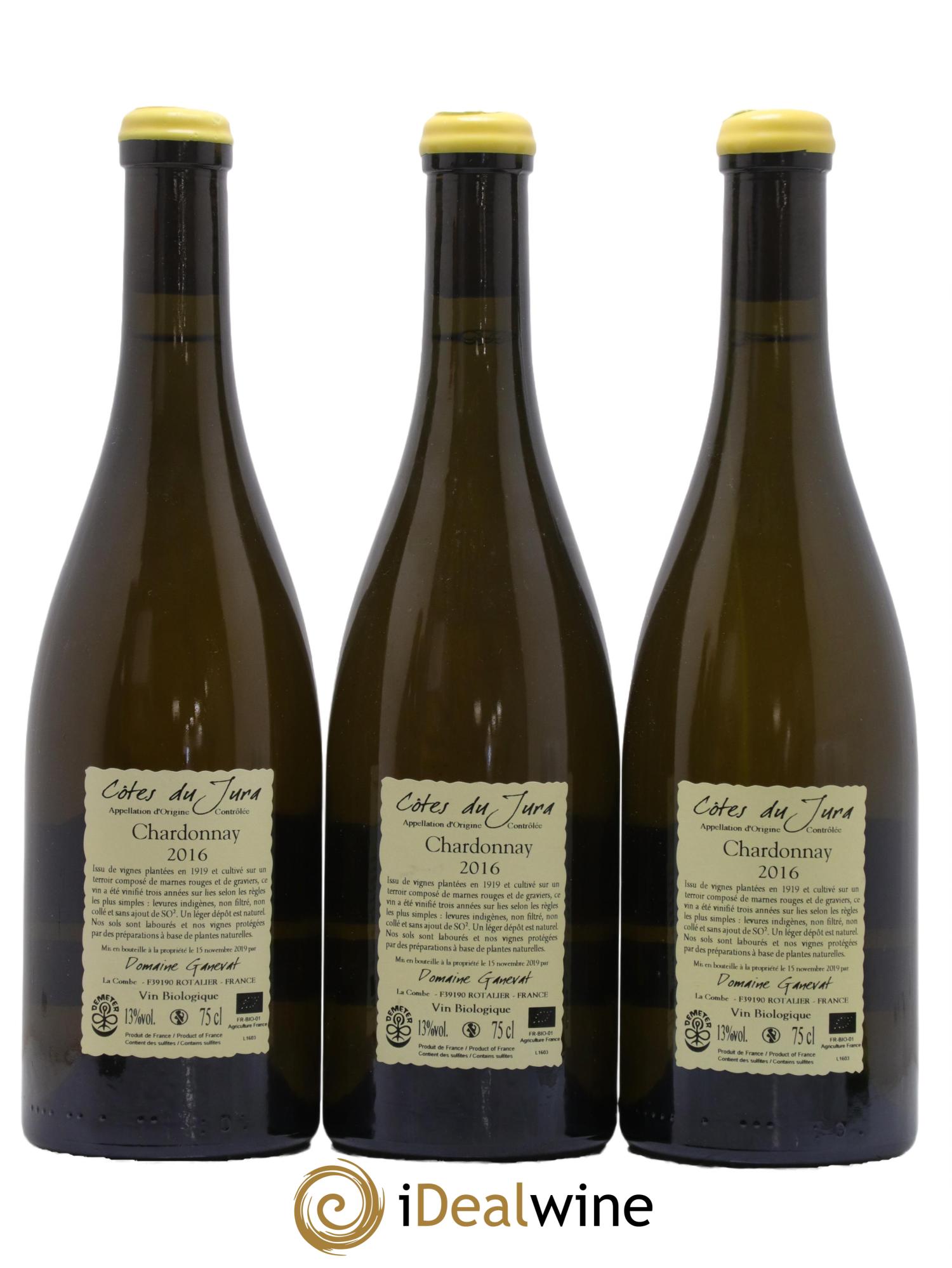 Côtes du Jura Les Grands Teppes Vieilles Vignes Jean-François Ganevat (Domaine) 2016 - Lot de 3 bouteilles - 1