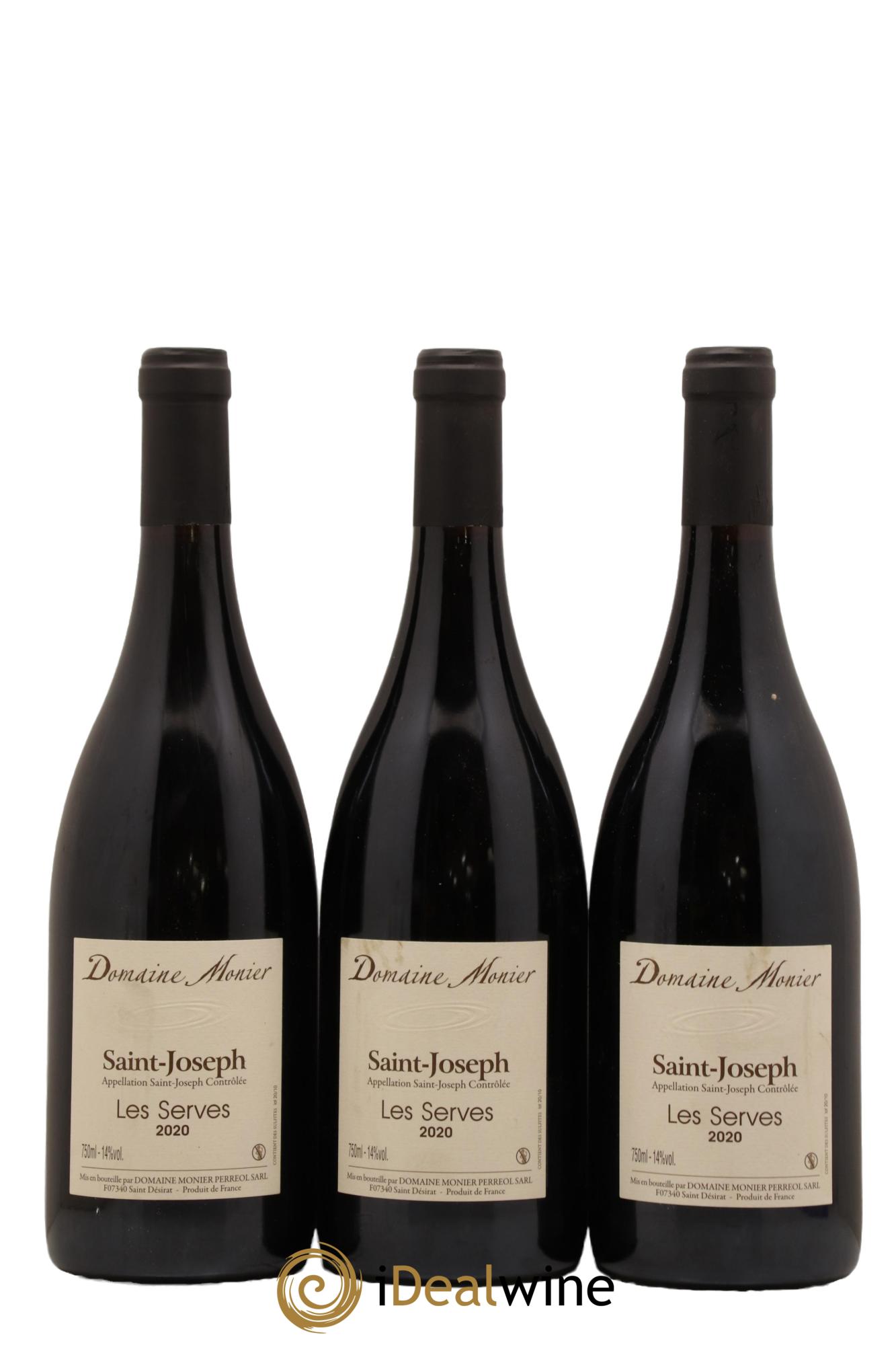 Saint-Joseph Les Serves Monier Perréol 2020 - Lot de 3 bouteilles - 0