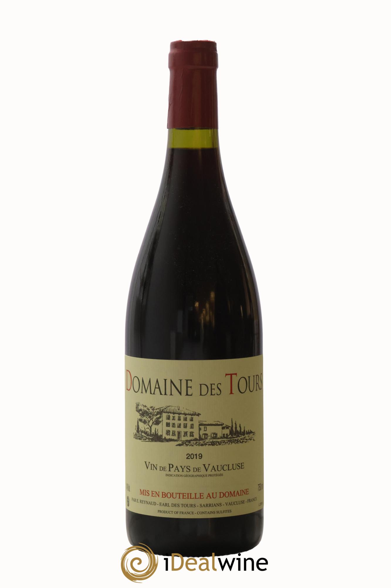 Vaucluse (Vin de Pays de Vaucluse) Domaine des Tours Emmanuel Reynaud 2019 - Lot de 1 bouteille - 0