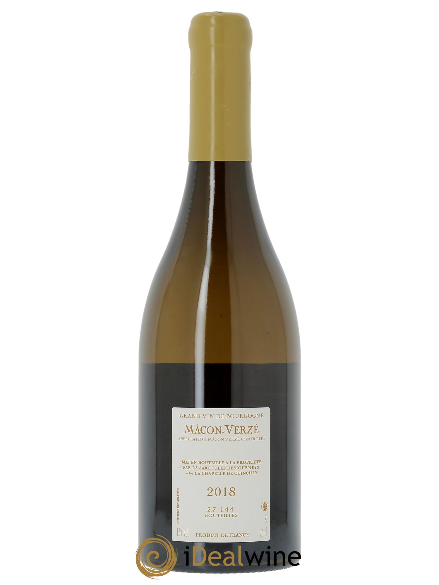 Mâcon-Verzé Jules Desjourneys  2018 - Lotto di 1 bottiglia - 1