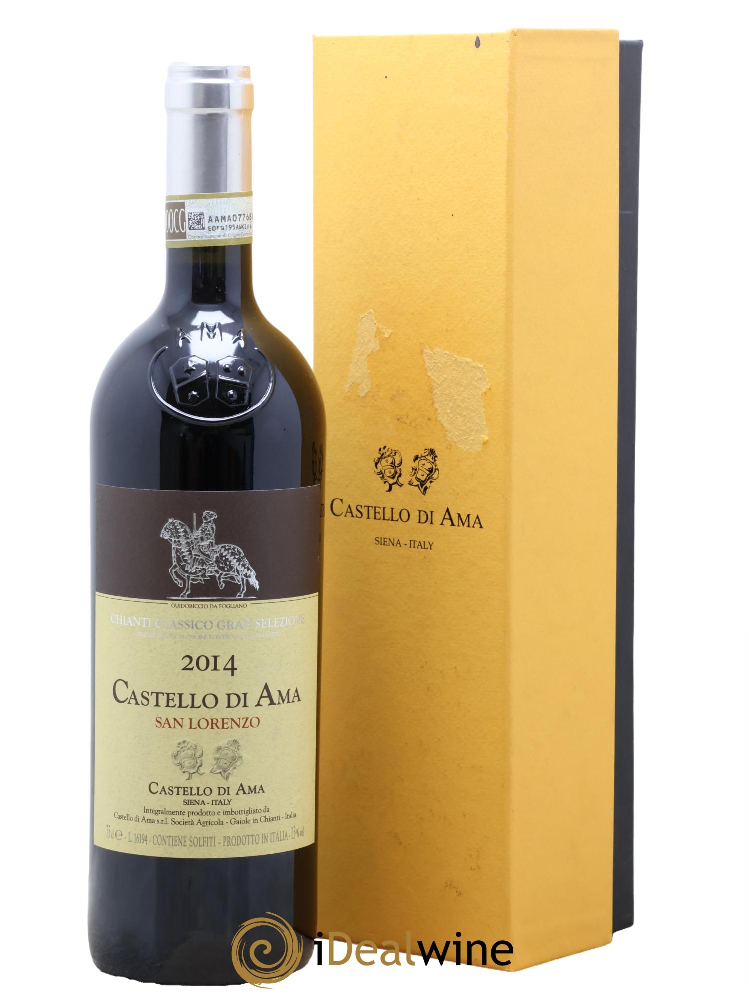 Chianti Classico DOCG San Lorenzo Castello di Ama 2014 - Lot de 1 bouteille - 0