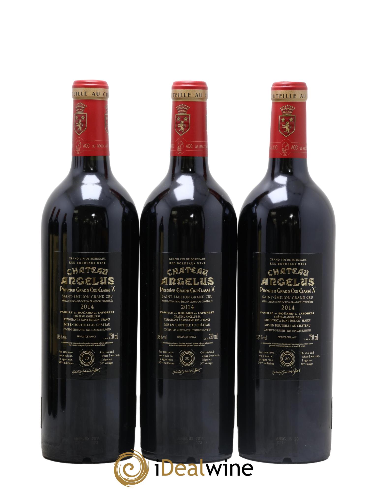 Château Angélus 1er Grand Cru Classé A 2014 - Lotto di 6 bottiglie - 2
