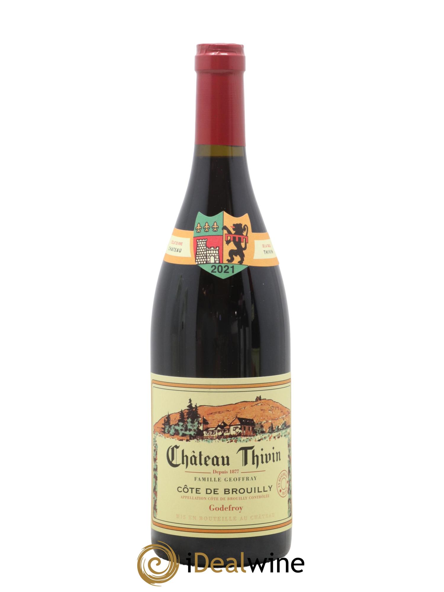Côte de Brouilly Cuvée Godefroy Château Thivin 2021 - Lot de 1 bouteille - 0