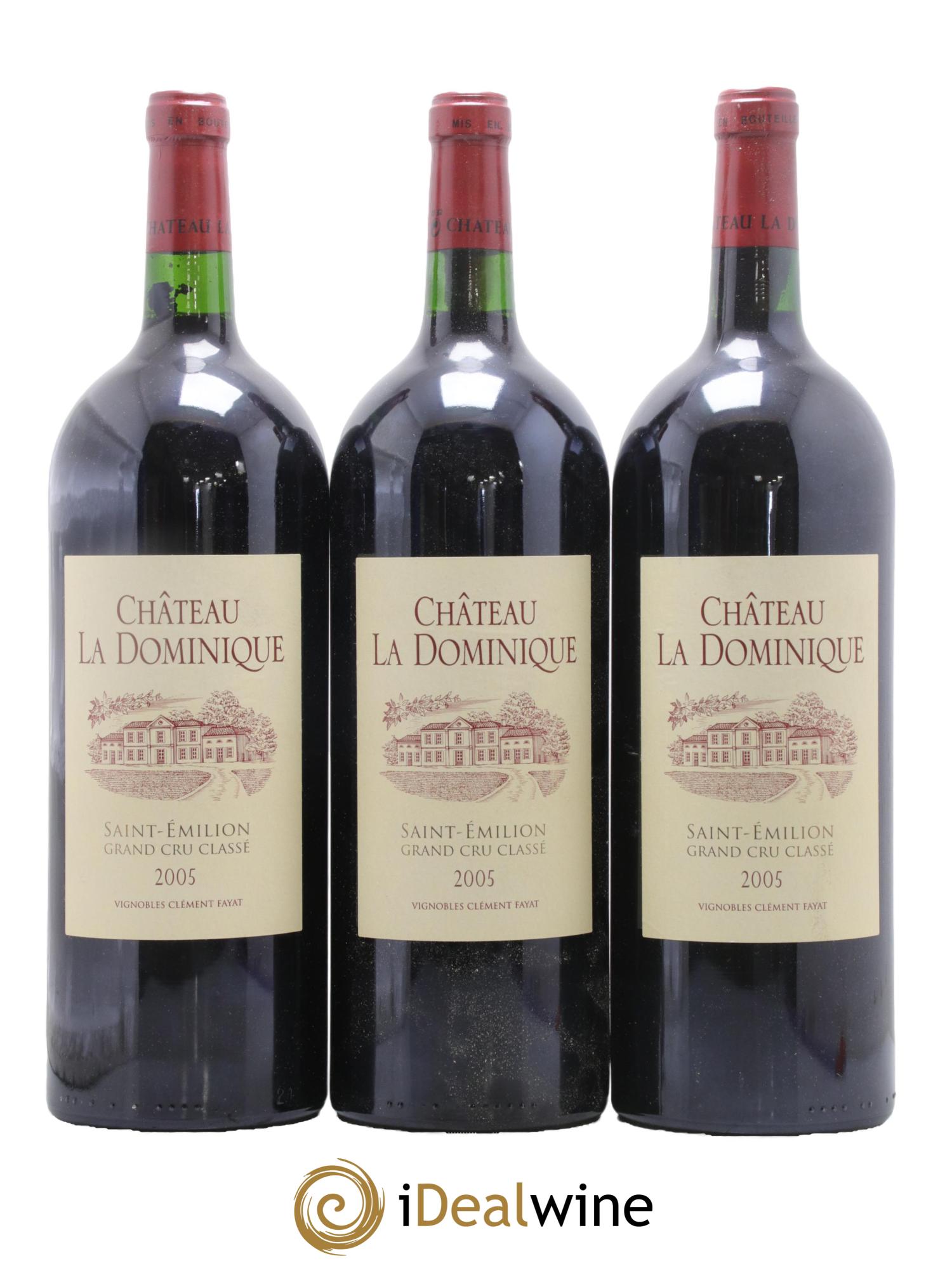 Château la Dominique Grand Cru Classé 2005 - Lotto di 3 magnum - 0