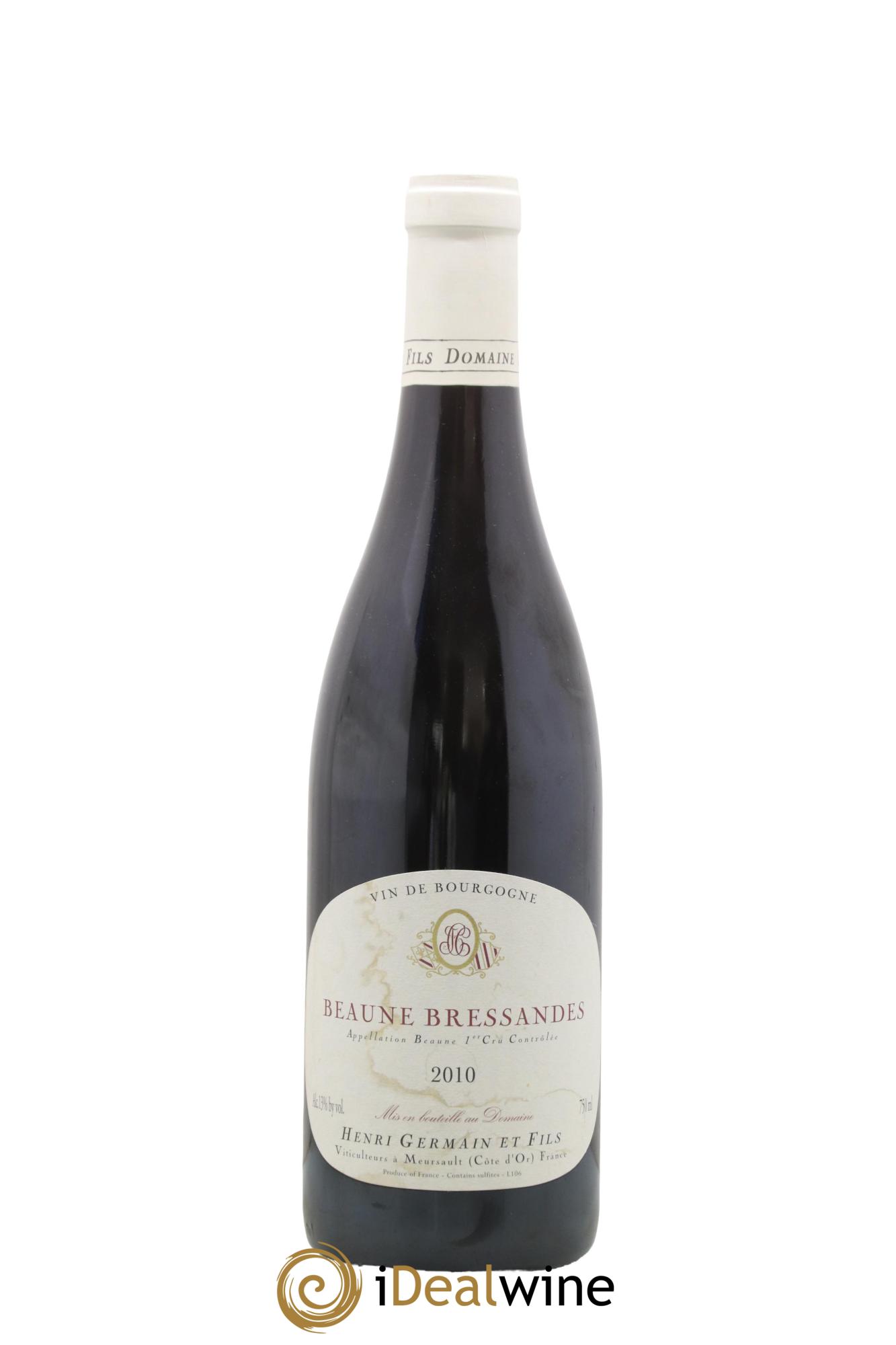 Beaune 1er Cru Bressandes Henri Germain 2010 - Lot de 1 bouteille - 0