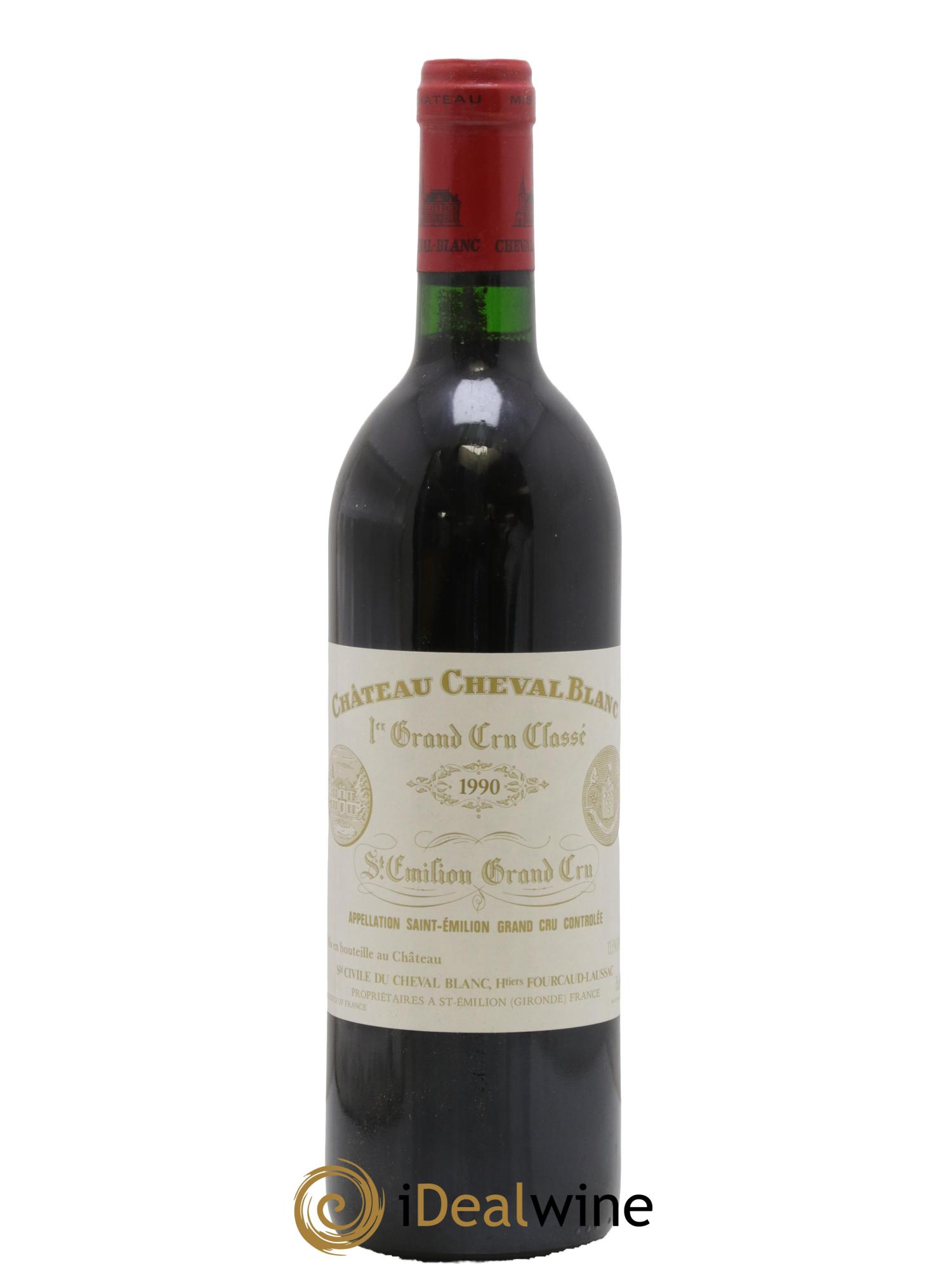 Château Cheval Blanc 1er Grand Cru Classé A 1990 - Lot de 1 bouteille - 0