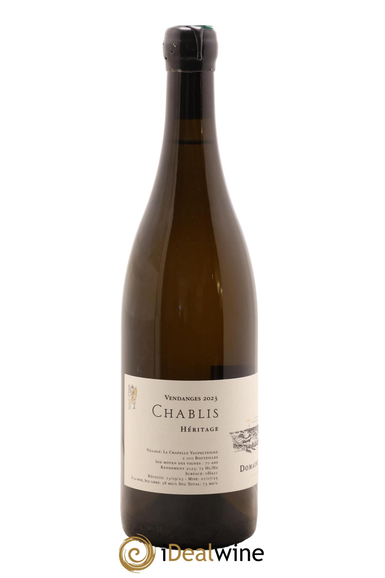Chablis Héritage Jean Dauvissat Père Et Fils 2023 - Lot de 1 bouteille - 1