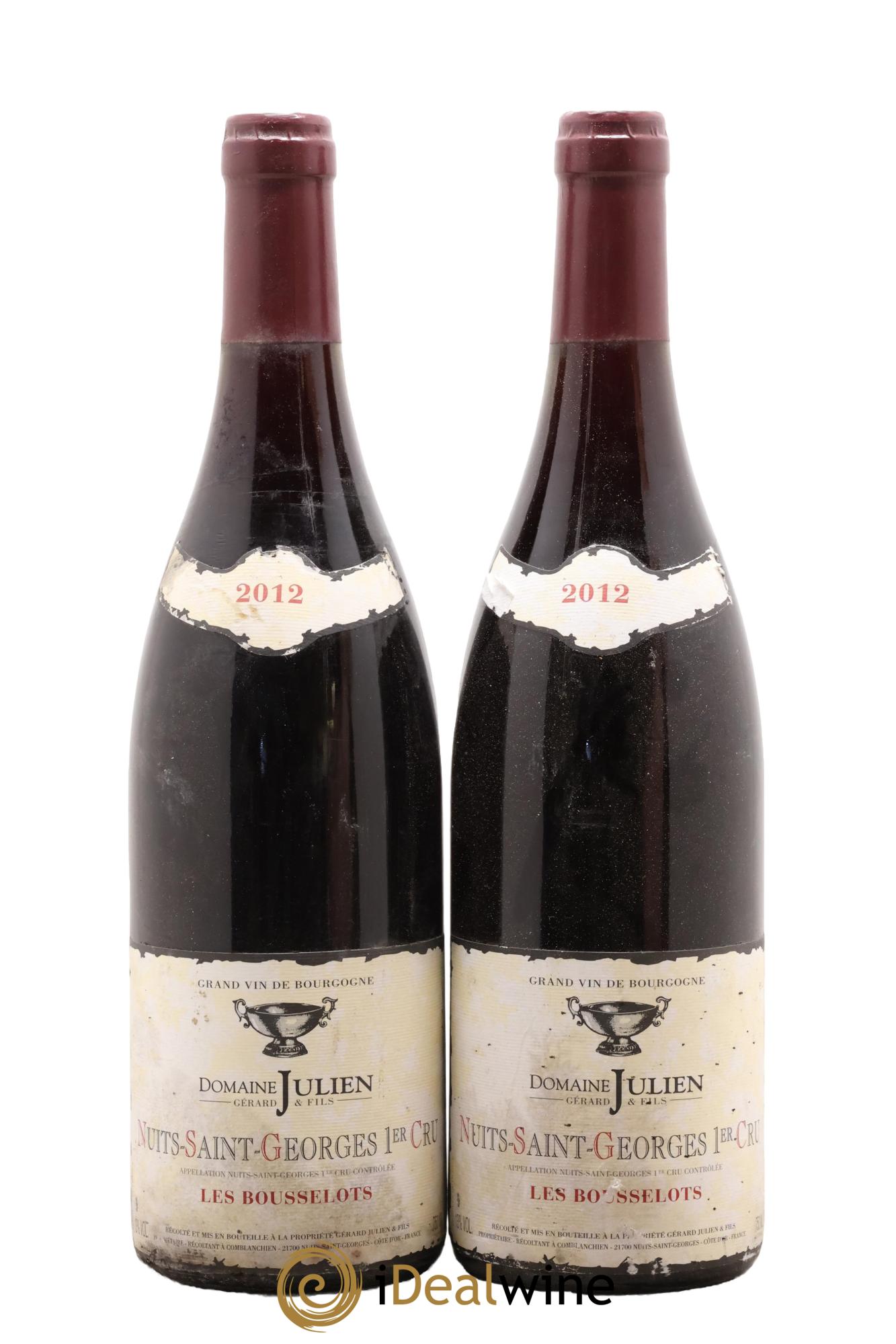 Nuits-Saint-Georges 1er Cru Aux Bousselots Domaine Julien 2012 - Lot de 2 bouteilles - 0