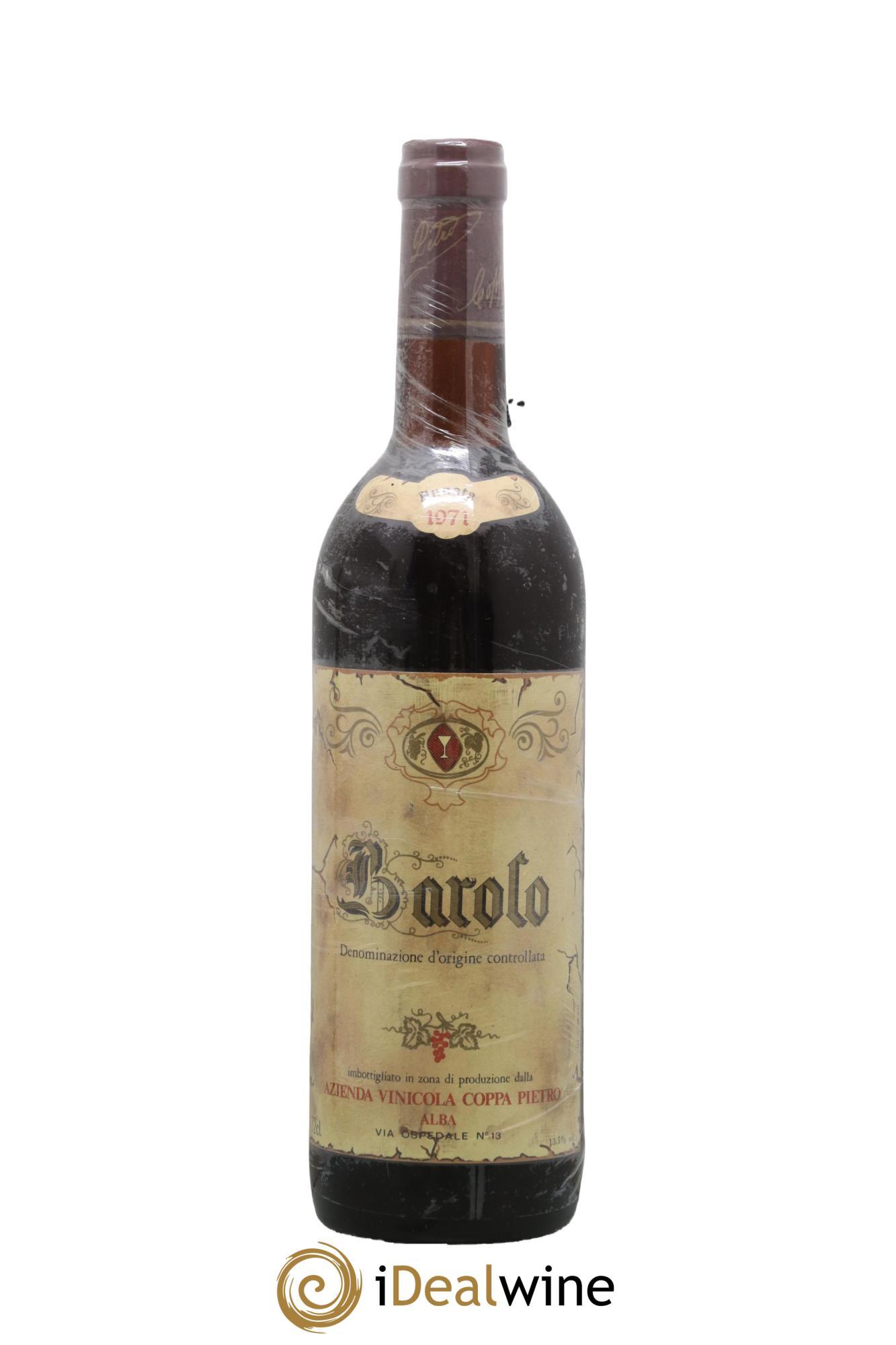 Barolo DOCG Coppa Pietro 1971 - Lot of 1 bottle - 0