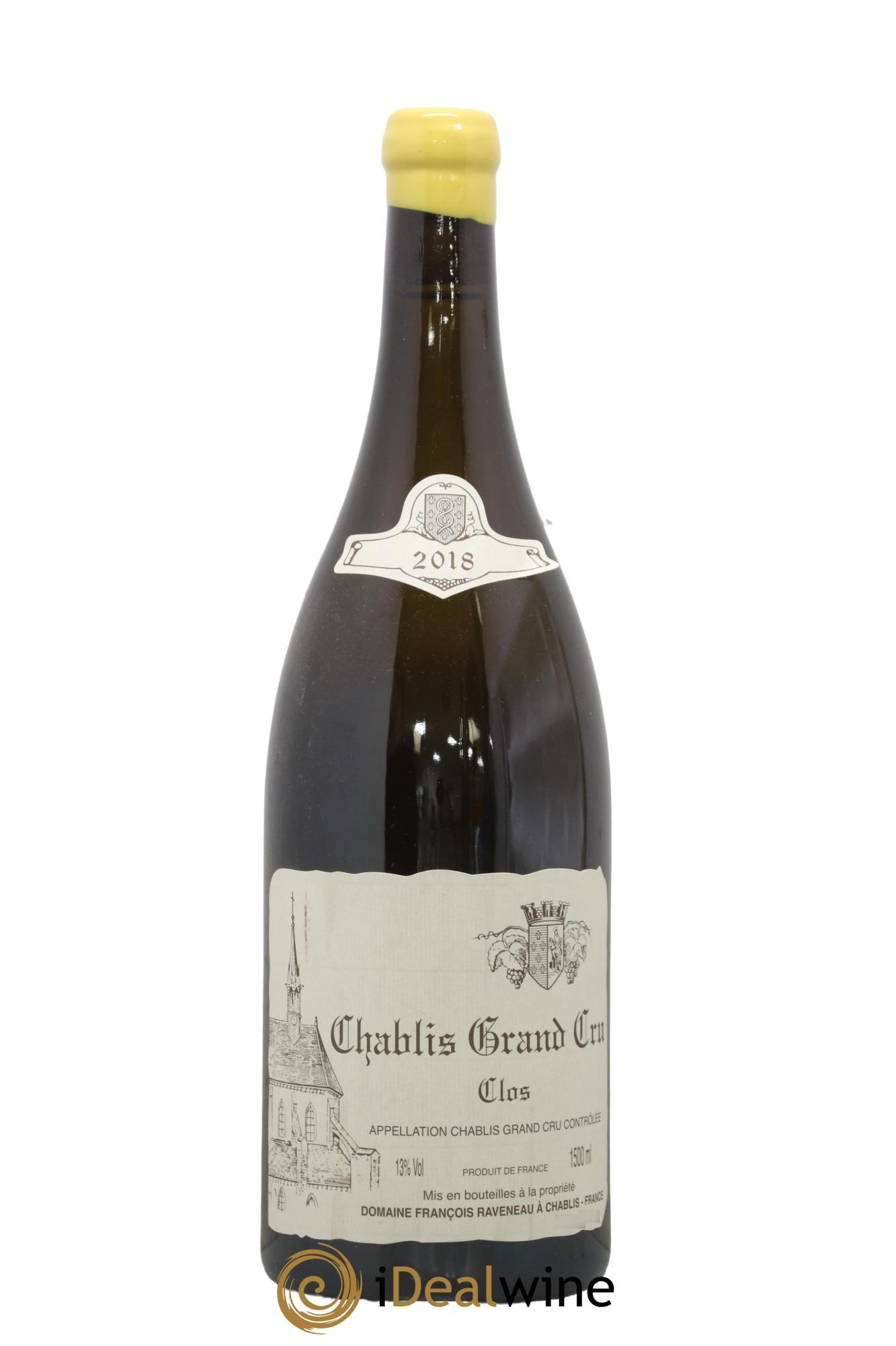 Chablis Grand Cru Clos Raveneau (Domaine) 2018 - Lot of 1 magnum - 0