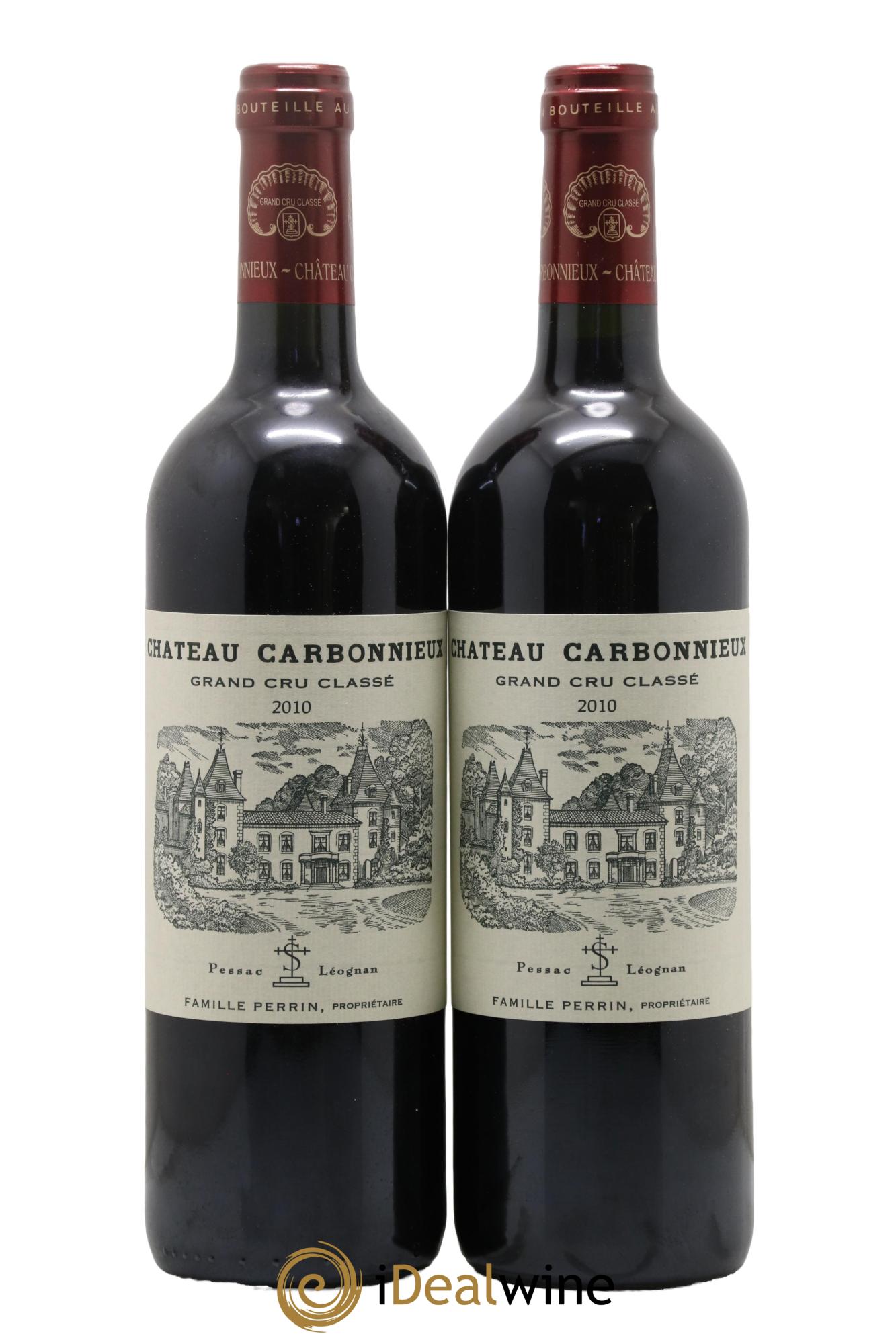 Château Carbonnieux Cru Classé de Graves 2010 - Lotto di 2 bottiglie - 0