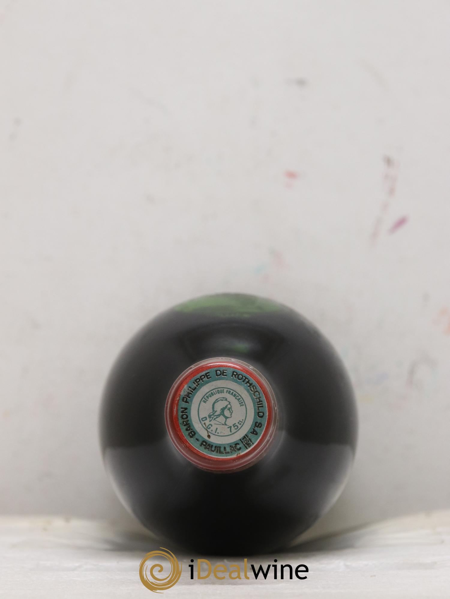 Château Mouton Rothschild 1er Grand Cru Classé 1986 - Lot de 1 bouteille - 1