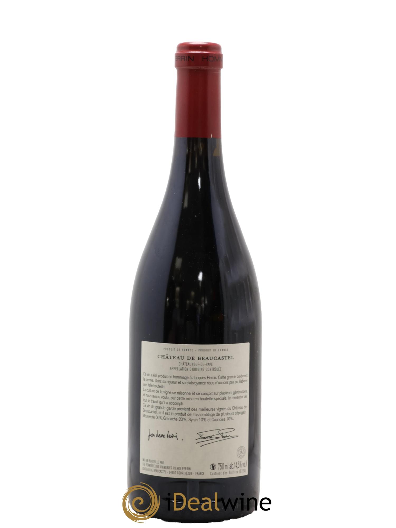 Châteauneuf-du-Pape Château de Beaucastel Hommage à Jacques Perrin Famille Perrin 2014 - Lotto di 1 bottiglia - 1