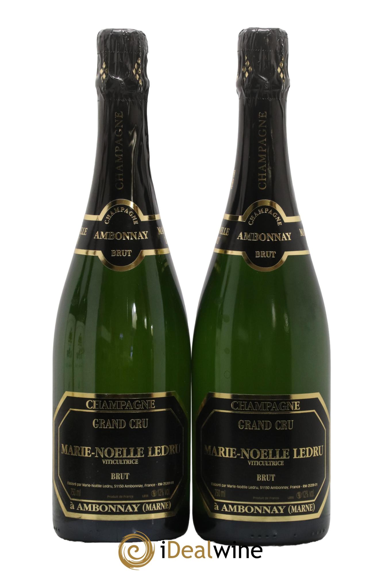 Champagne Brut Marie-Noëlle Ledru - Lot de 2 bouteilles - 0