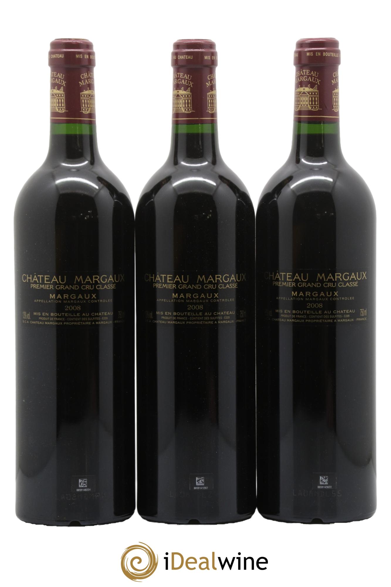 Château Margaux 1er Grand Cru Classé 2008 - Lot de 6 bouteilles - 4