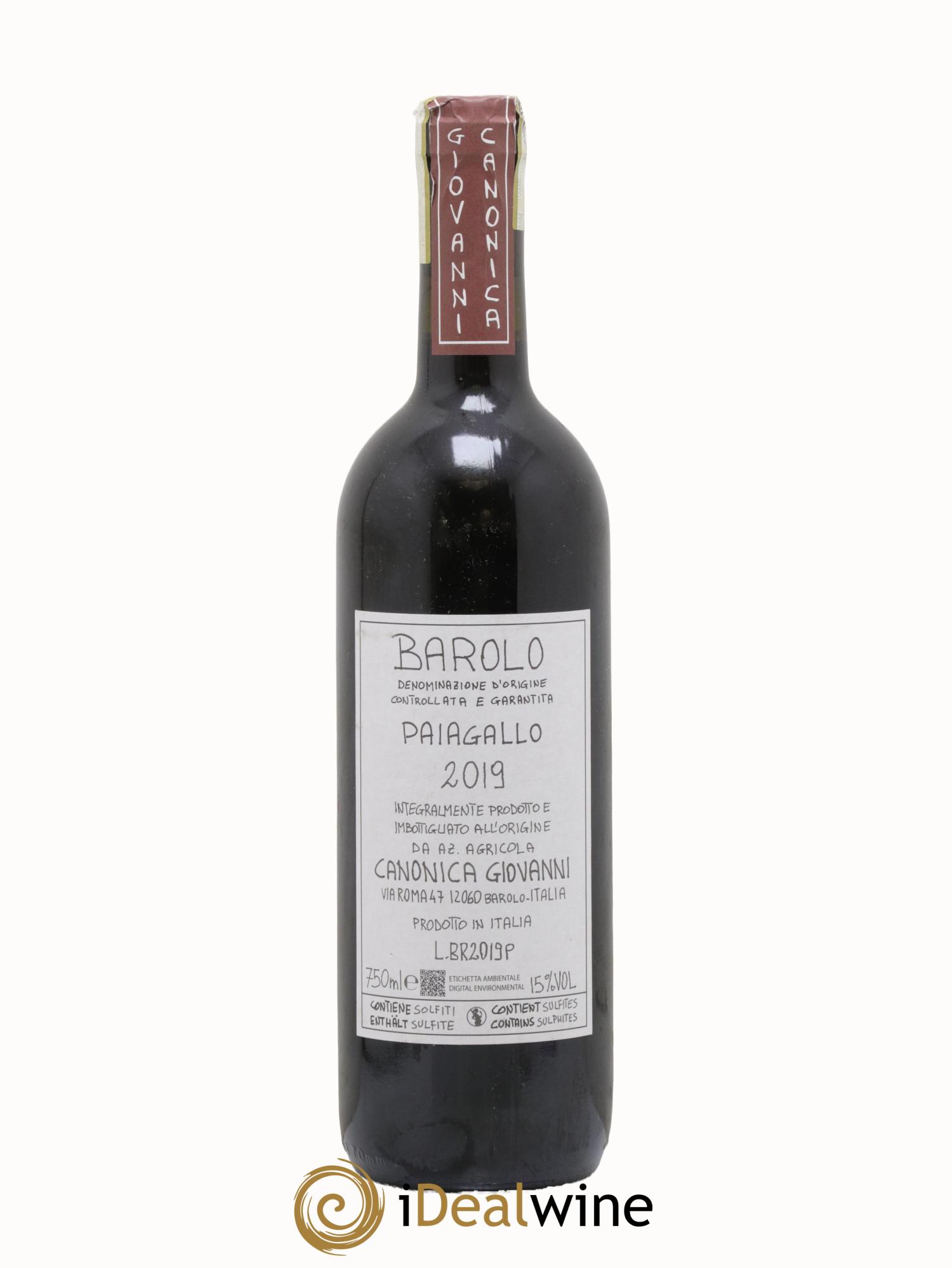 Barolo DOCG Paiagallo Giovanni Canonica 2019 - Posten von 1 Flasche - 0
