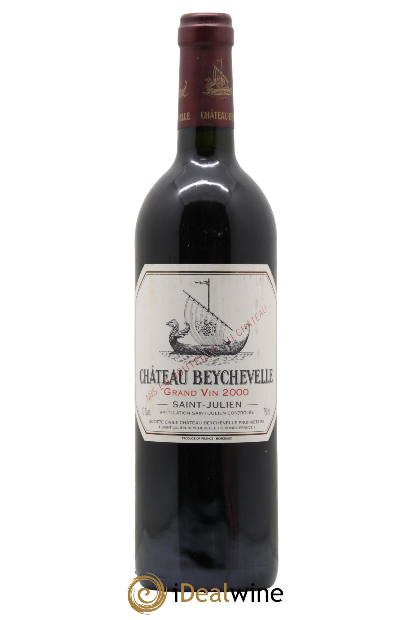 Château Beychevelle 4ème Grand Cru Classé 2000 - Lot de 1 bouteille - 0