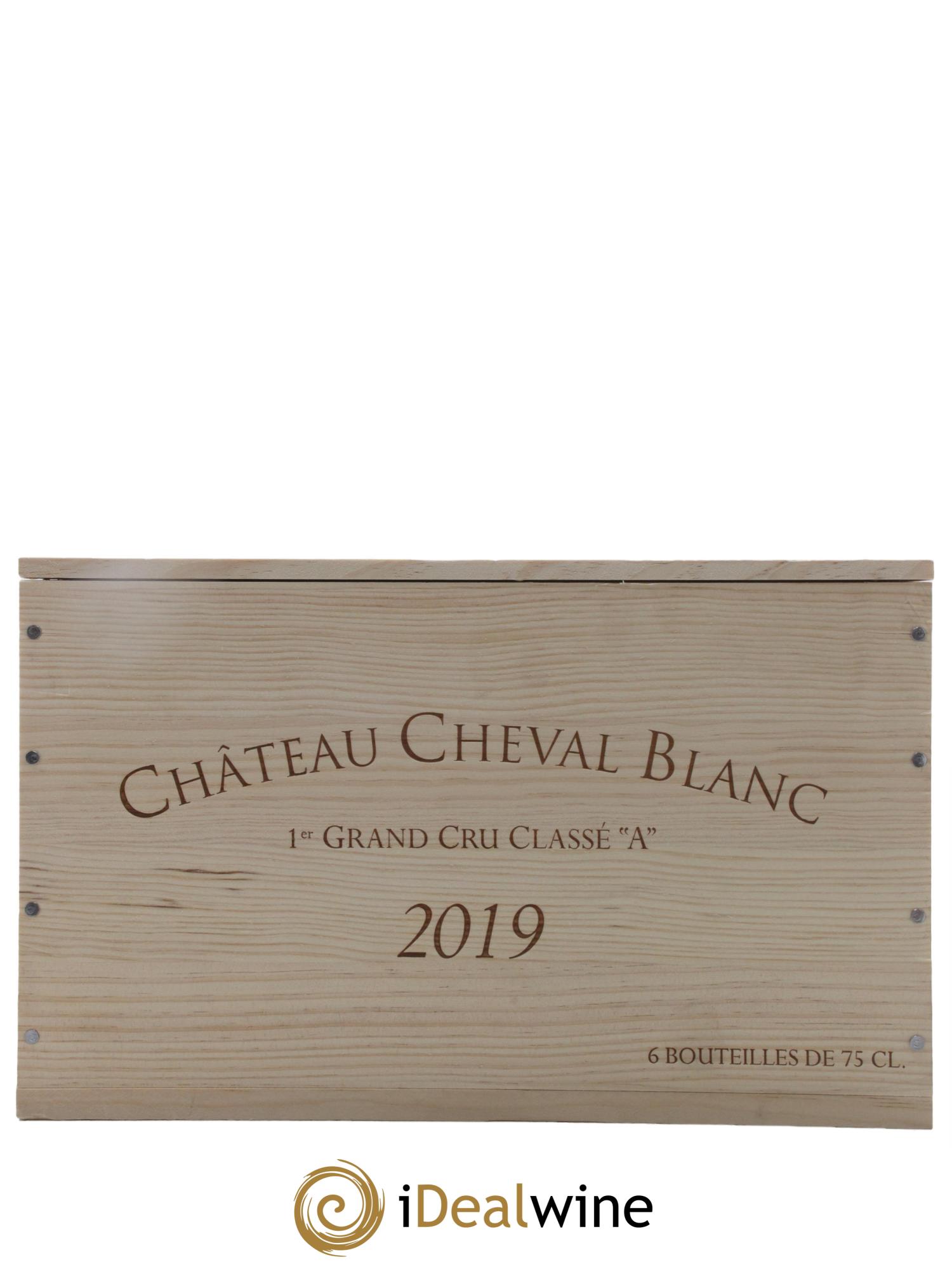 Château Cheval Blanc 1er Grand Cru Classé A  2019 - Lot de 6 bouteilles - 6