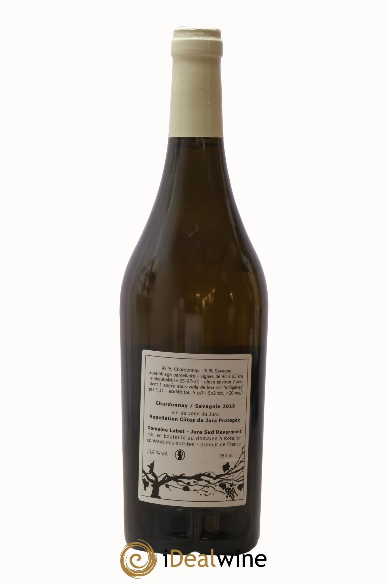 Côtes du Jura Vin de Voile Chardonnay-Savagnin cuvée de garde Romain - Julien  - Charline Labet  2019 - Lotto di 1 bottiglia - 1