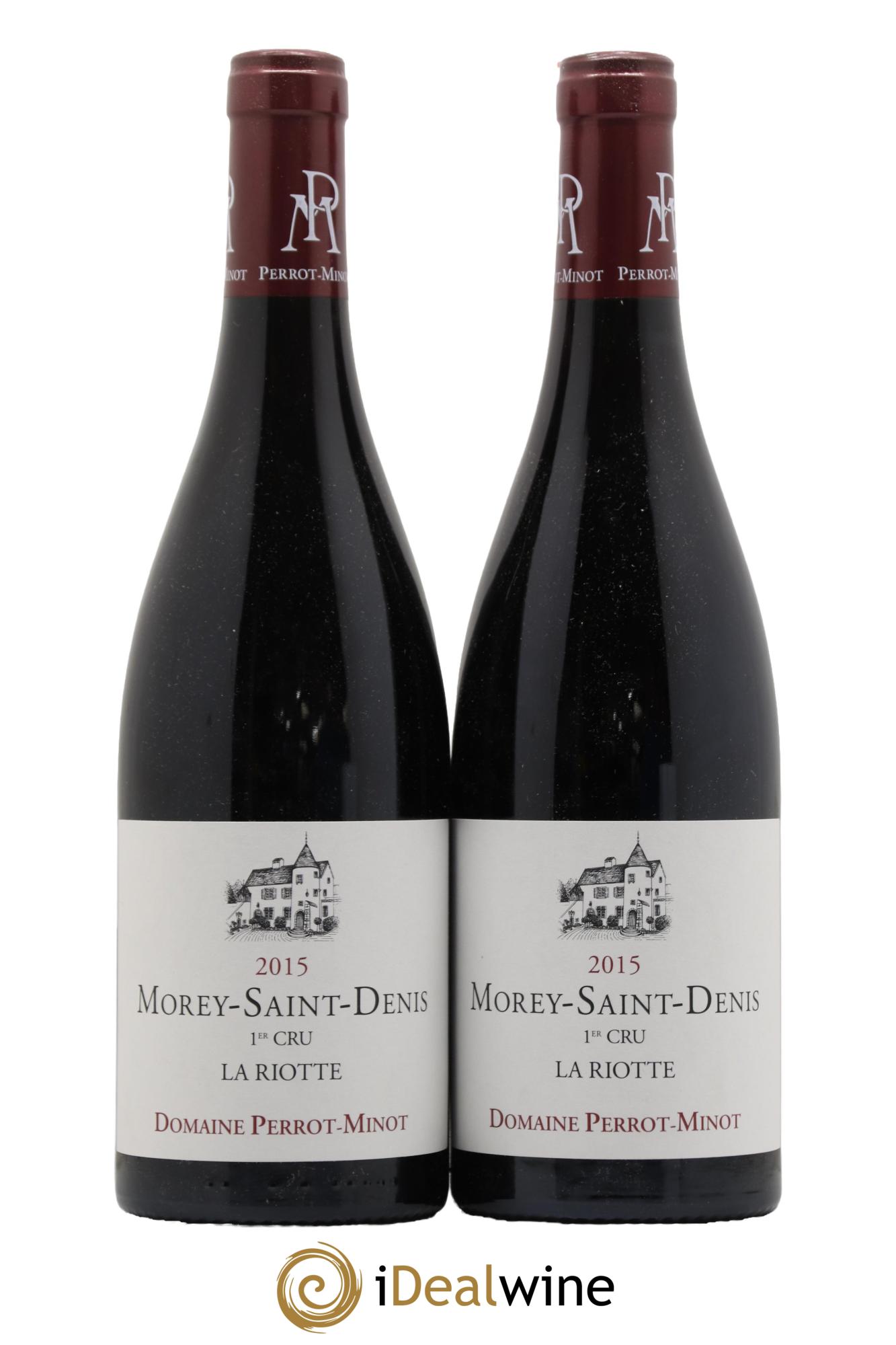 Morey Saint-Denis 1er Cru La Riotte Vieilles Vignes Perrot-Minot 2015 - Lotto di 2 bottiglie - 0