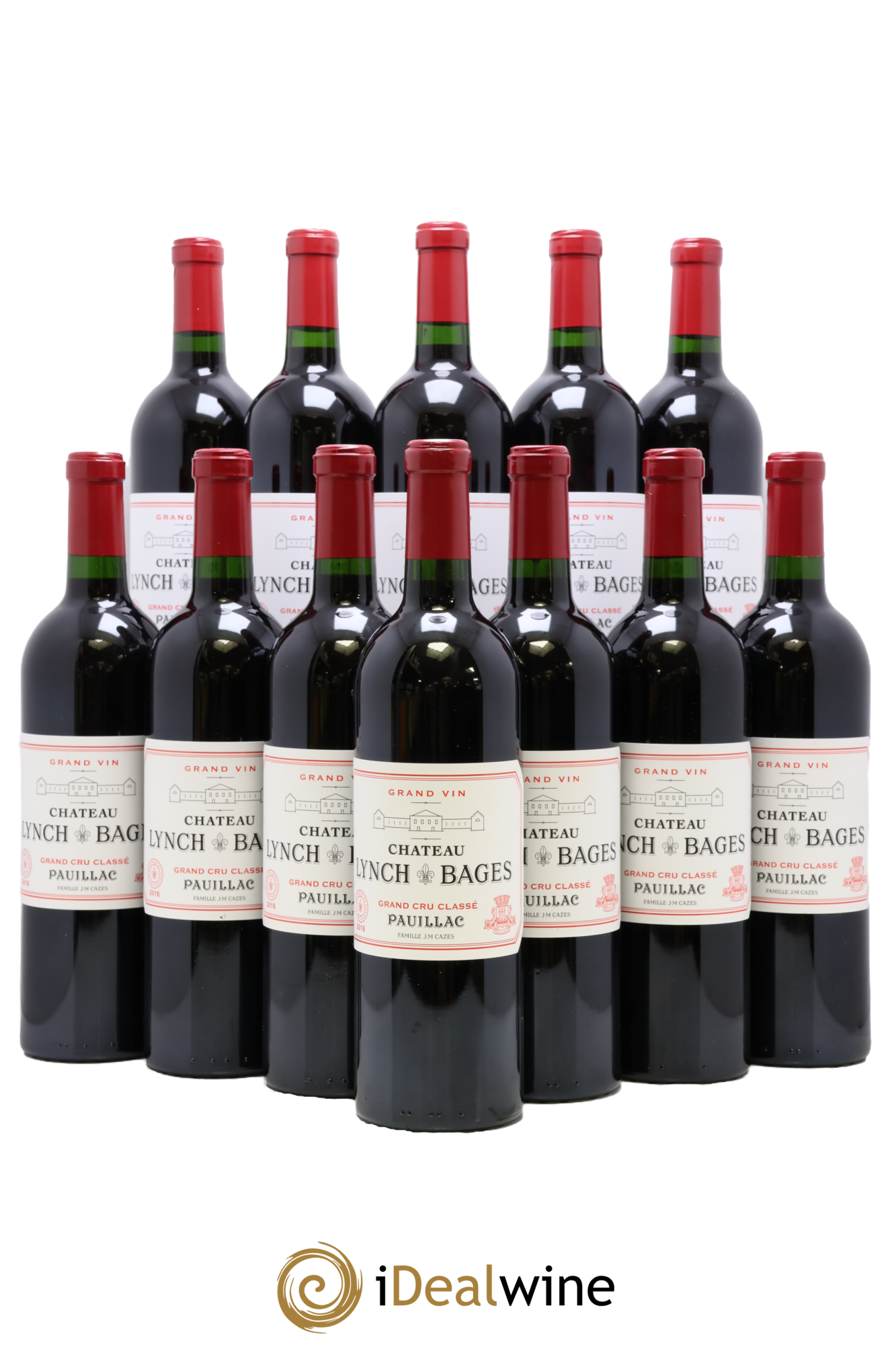 Château Lynch Bages 5ème Grand Cru Classé 2016 - Lot de 12 bouteilles - 0