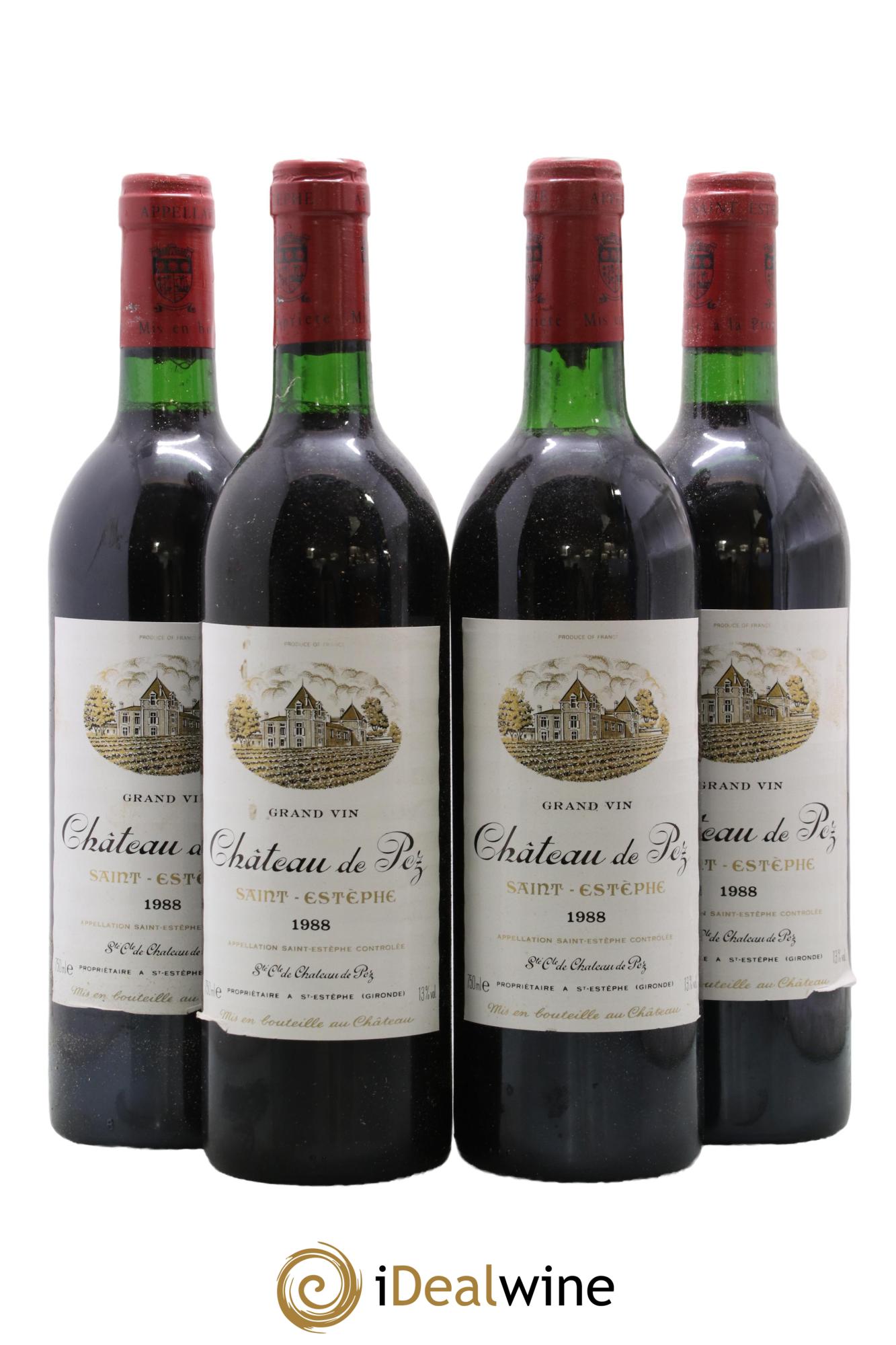 Château de Pez 1988 - Lot de 4 bouteilles - 0