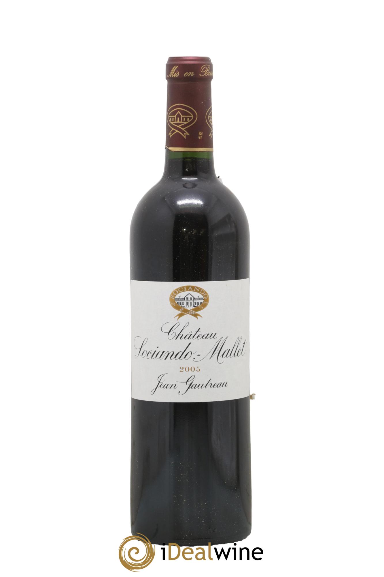 Château Sociando Mallet 2005 - Lot de 1 bouteille - 0