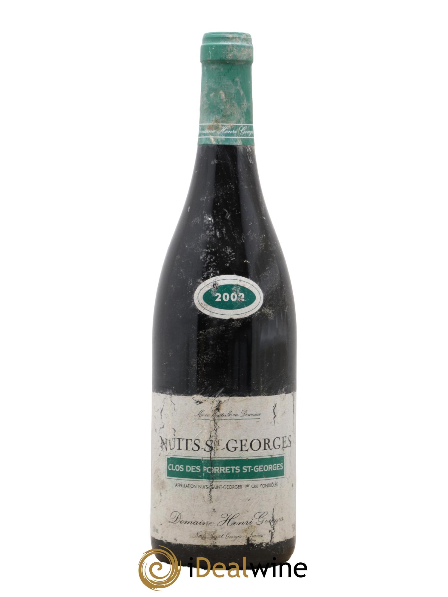 Nuits-Saint-Georges 1er Cru Clos des Porrets St Georges Henri Gouges 2002 - Lot de 1 bouteille - 0