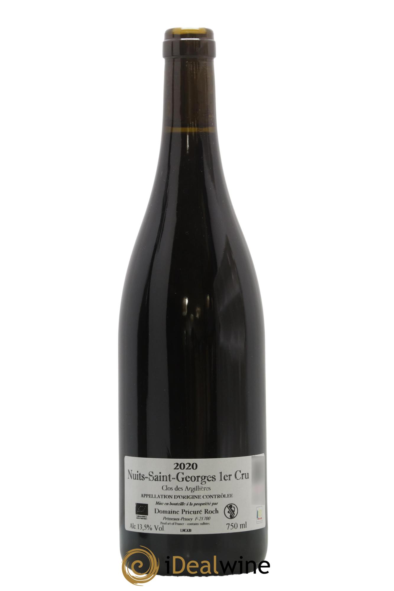 Nuits-Saint-Georges 1er Cru Clos des Argillières Prieuré Roch 2020 - Lotto di 1 bottiglia - 1