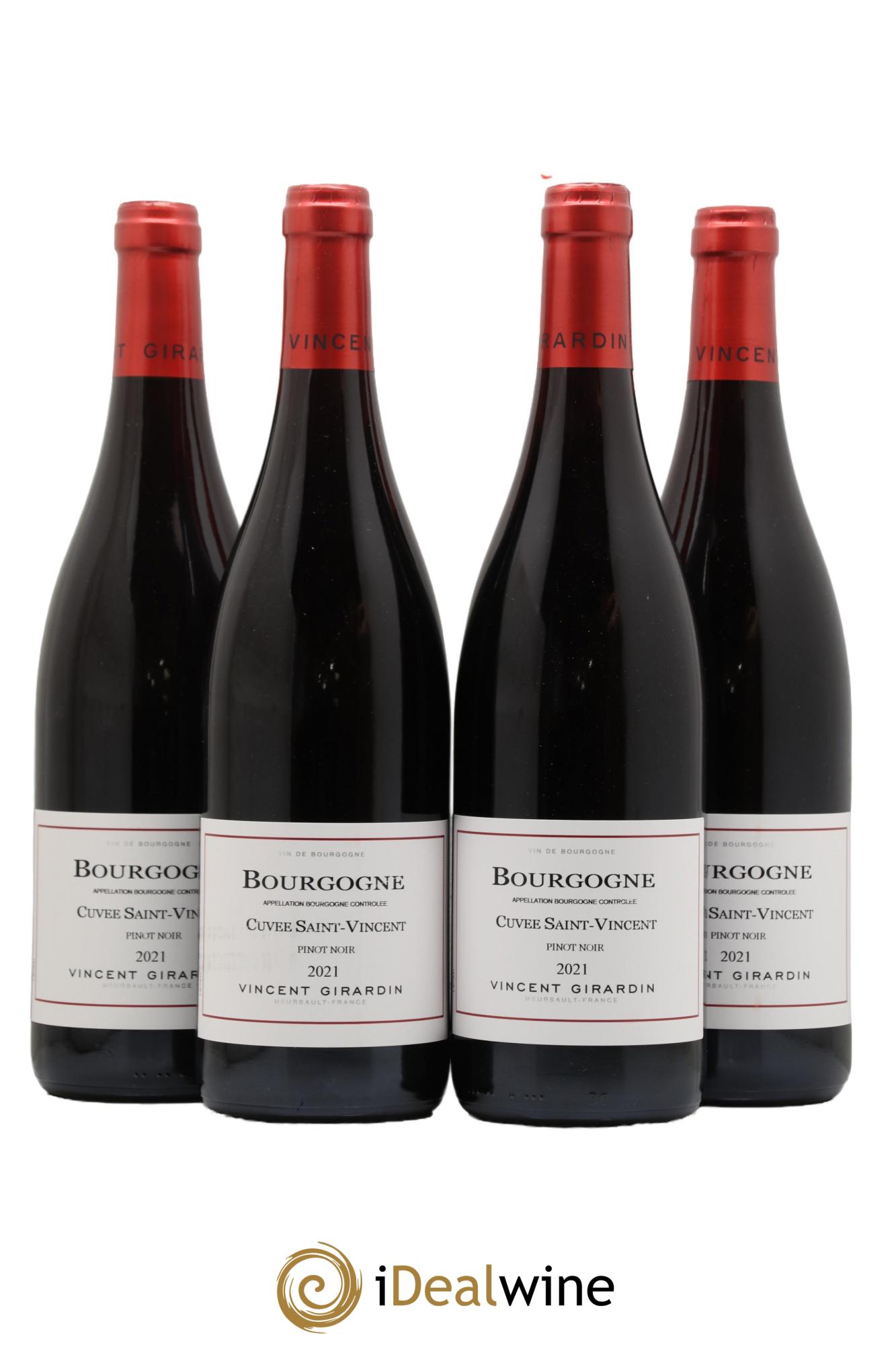 Bourgogne Pinot noir Cuvée Saint Vincent Vincent Girardin (Domaine) 2021 - Lot de 4 bouteilles - 0
