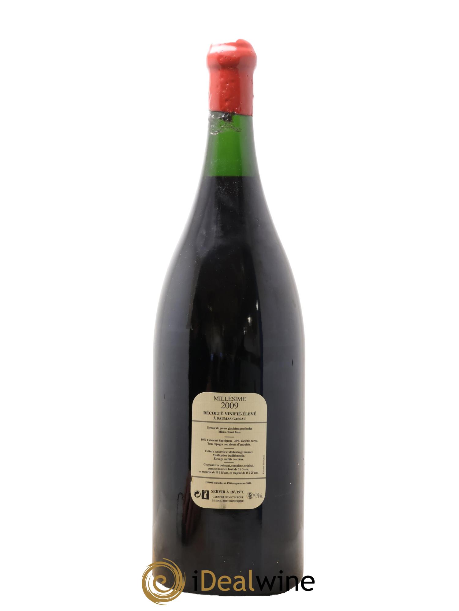 IGP St Guilhem-le-Désert - Cité d'Aniane Mas Daumas Gassac Famille Guibert de La Vaissière 2009 - Lotto di 1 jéroboam - 2