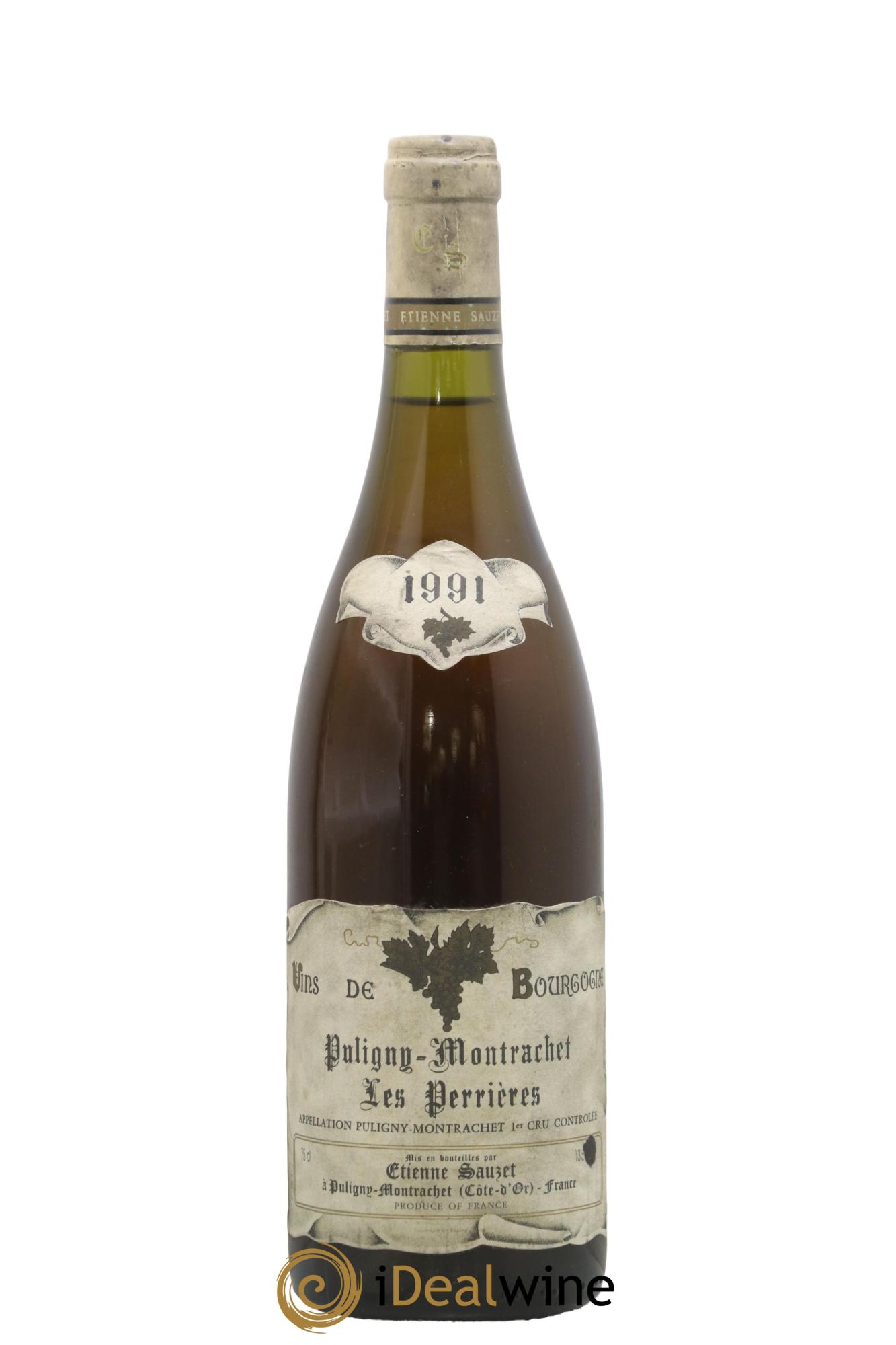Puligny-Montrachet 1er Cru Les Perrières Etienne Sauzet 1991 - Lot de 1 bouteille - 0