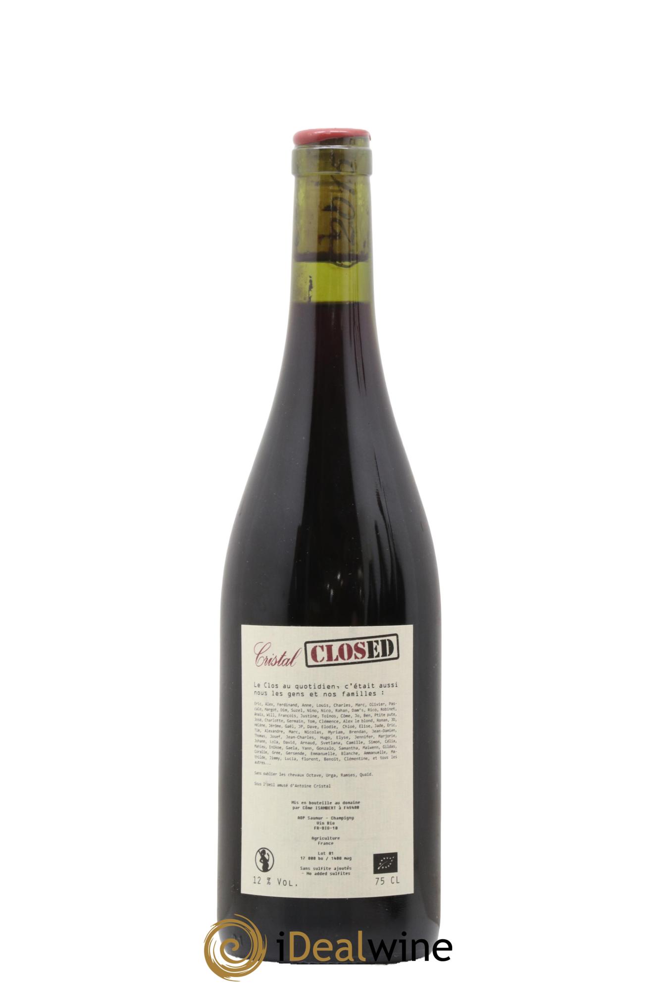 Saumur-Champigny Cristal Closed 2015 - Lot of 1 bottle - 1