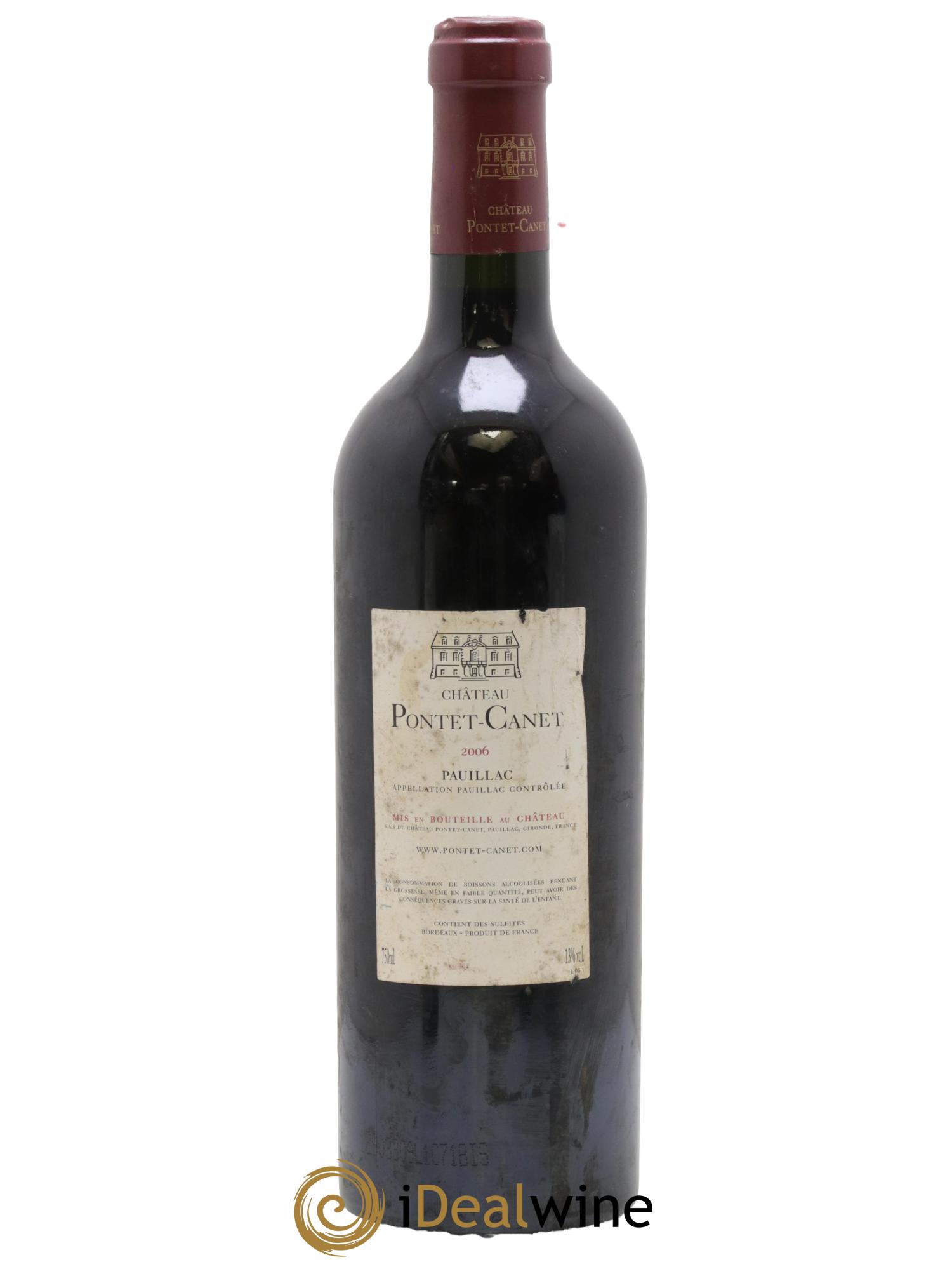 Château Pontet Canet 5ème Grand Cru Classé 2006 - Lot de 1 bouteille - 1